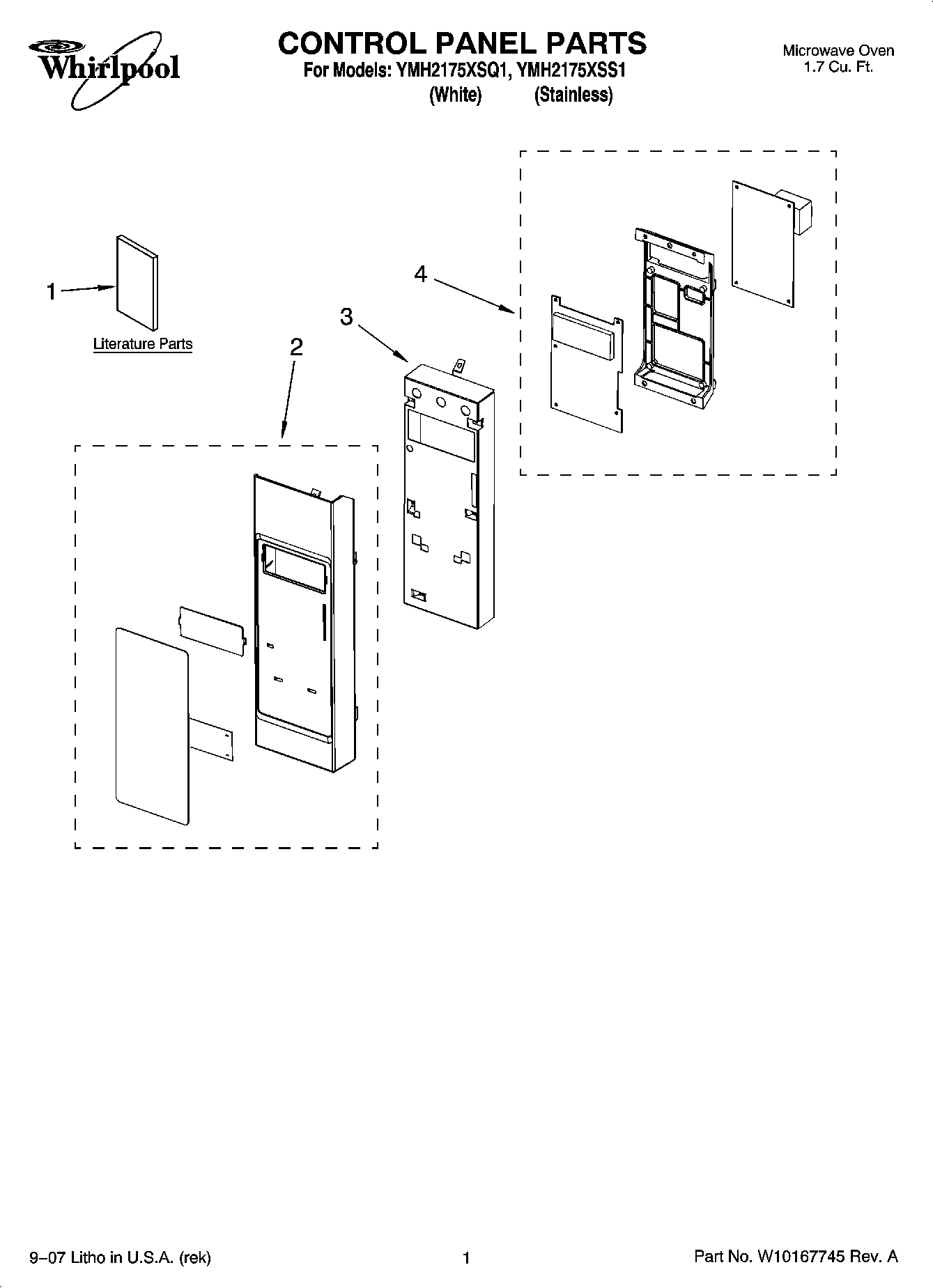 01 - CONTROL PANEL PARTS