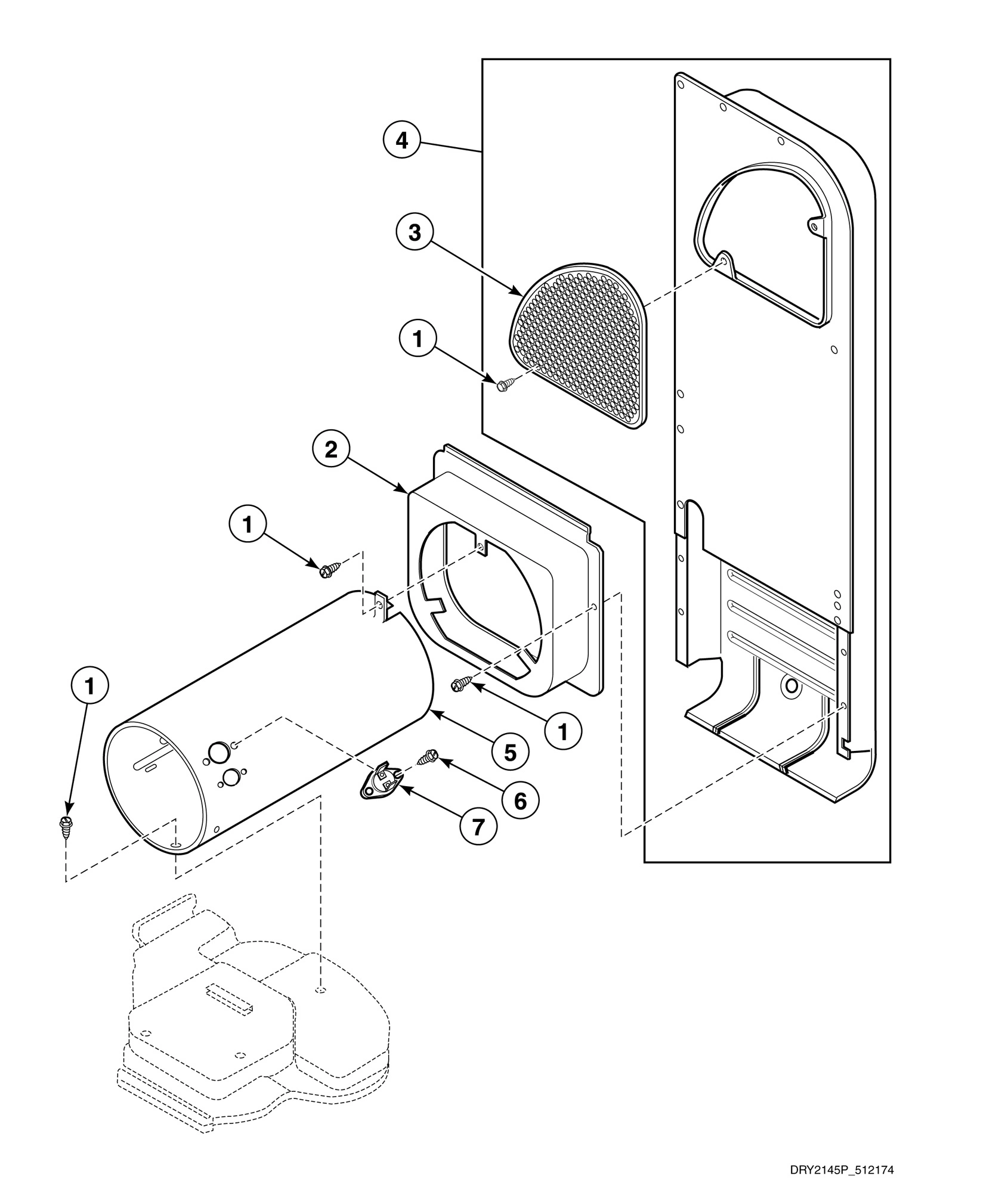 Heater Duct Assembly (Gas Models)