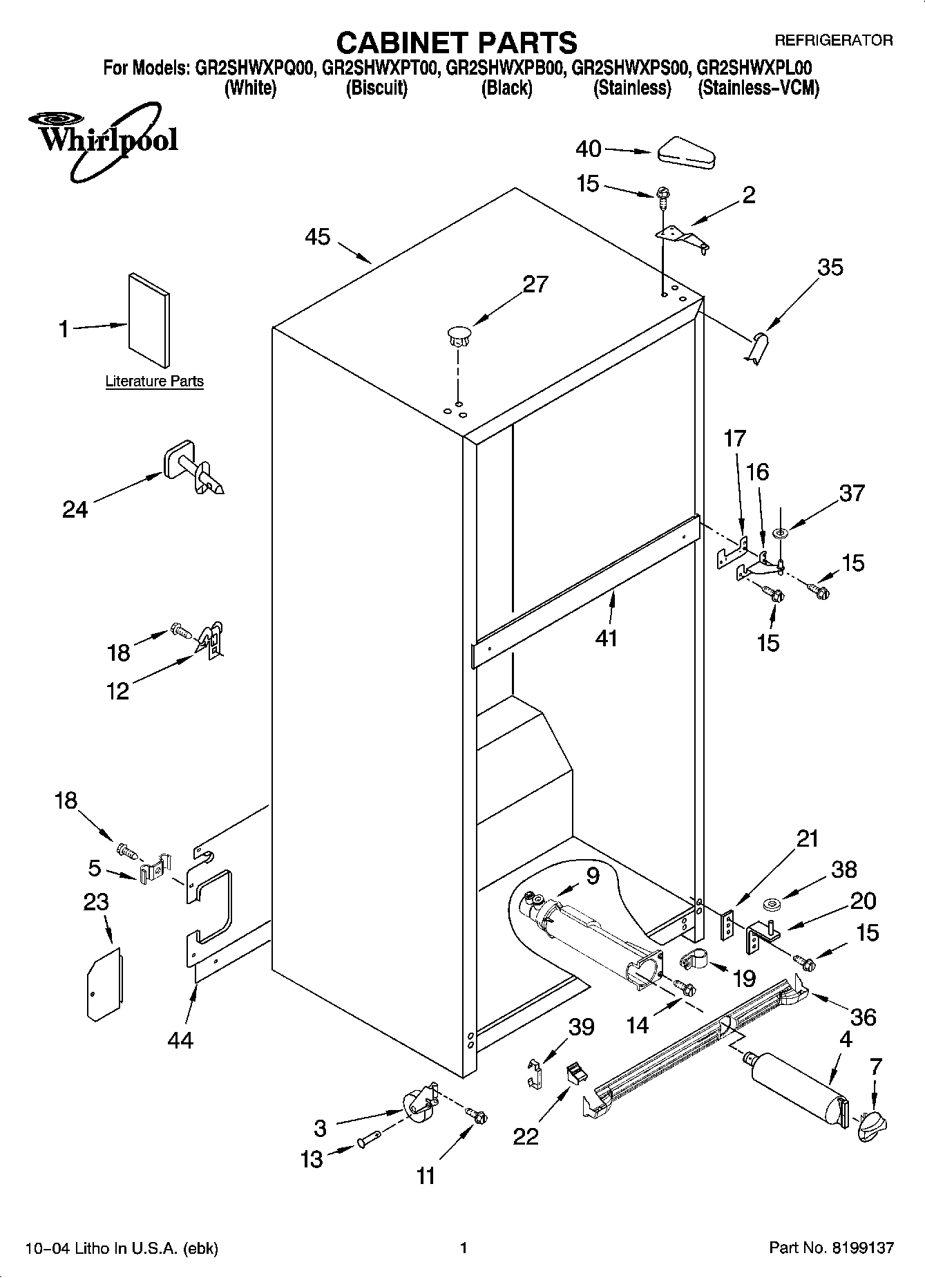 01 - CABINET PARTS