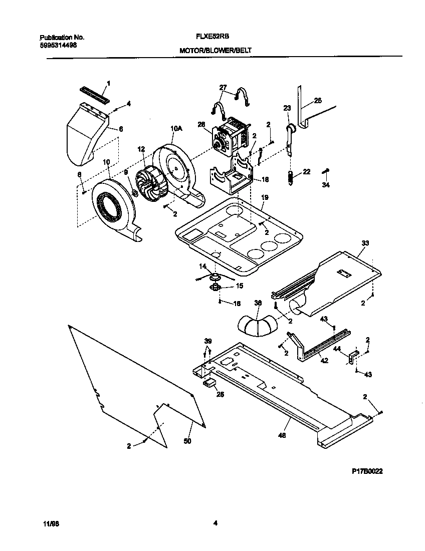 03 - P17B0022 DRY MTR,BELT
