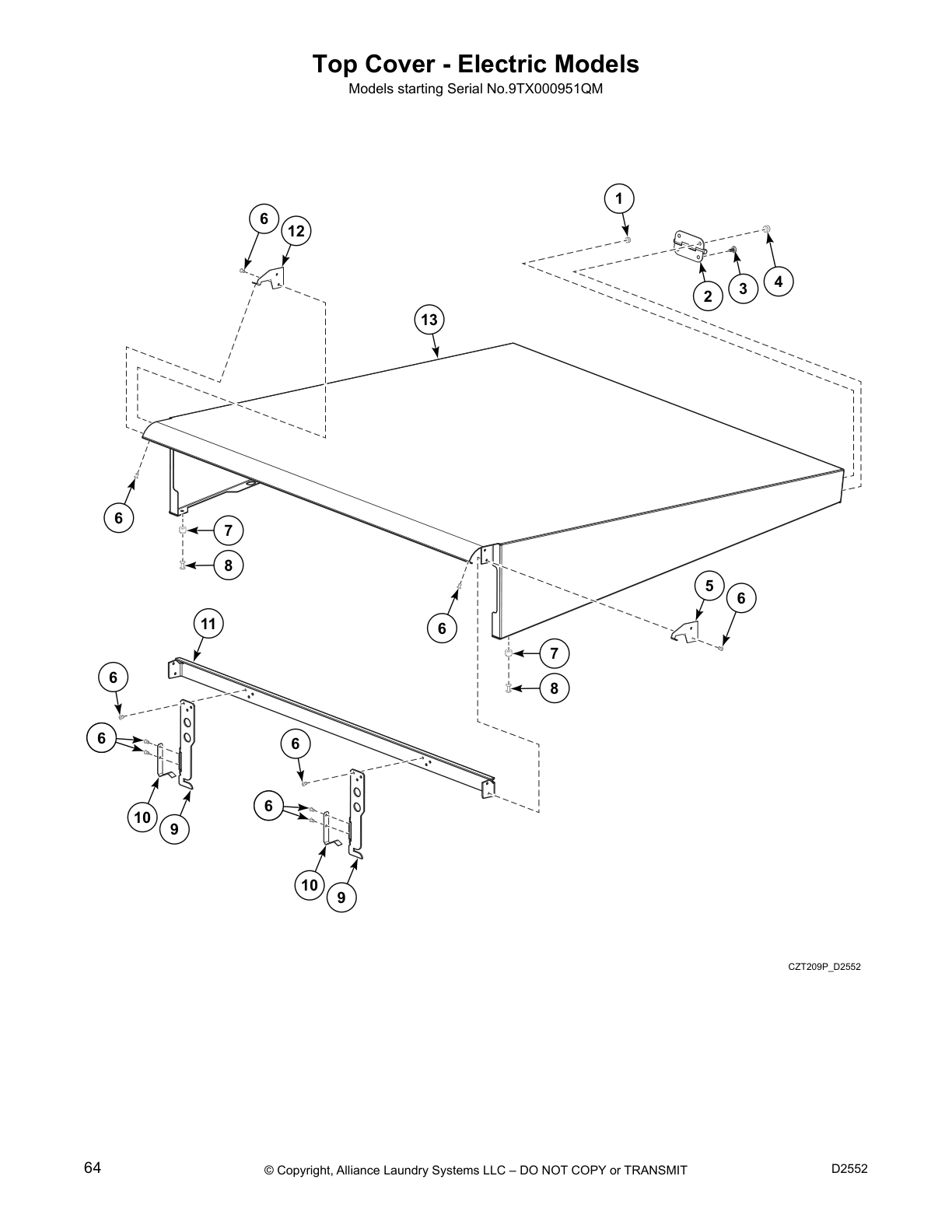 Top Cover - Electric Models