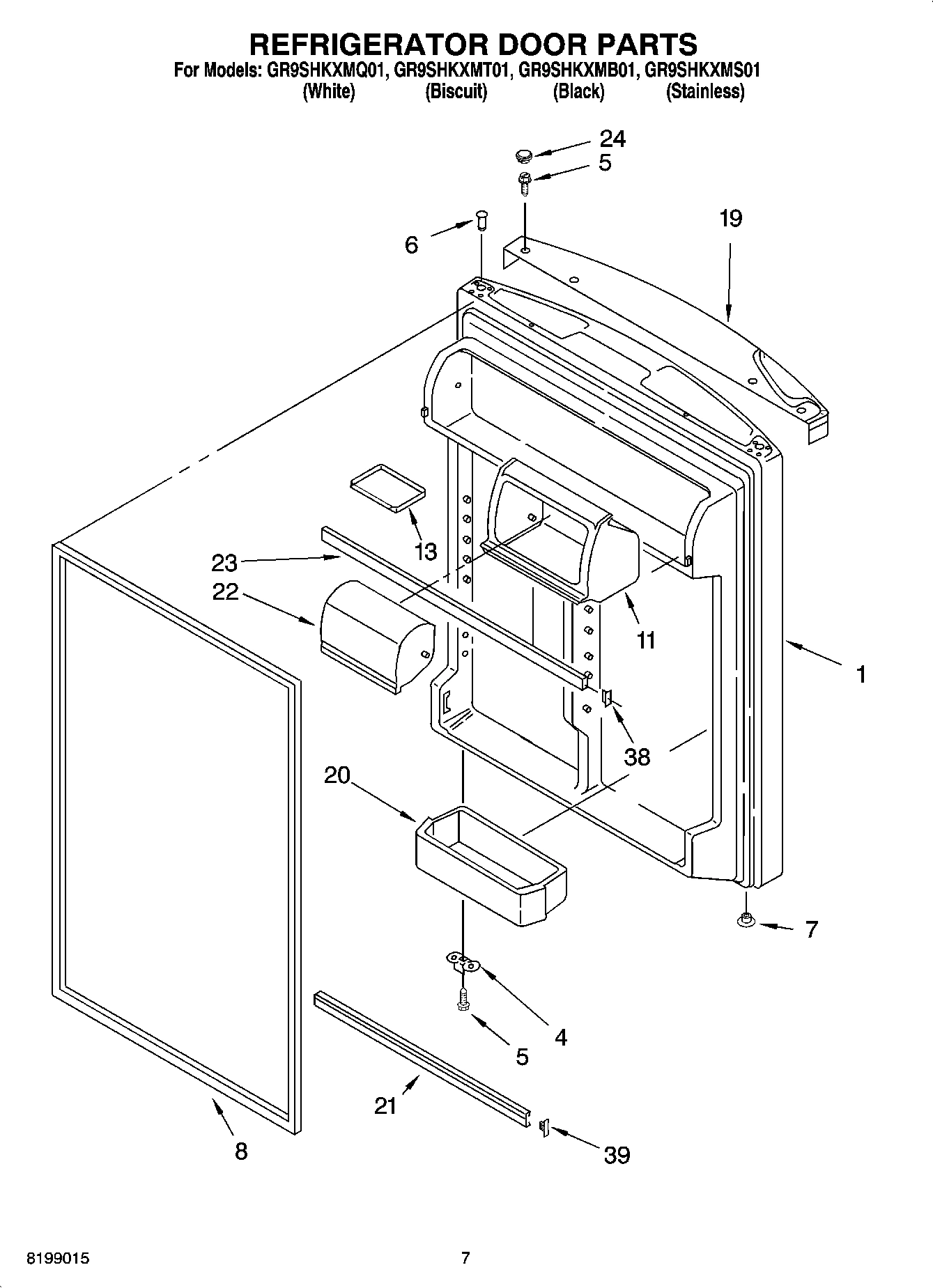 04 - REFRIGERATOR DOOR PARTS