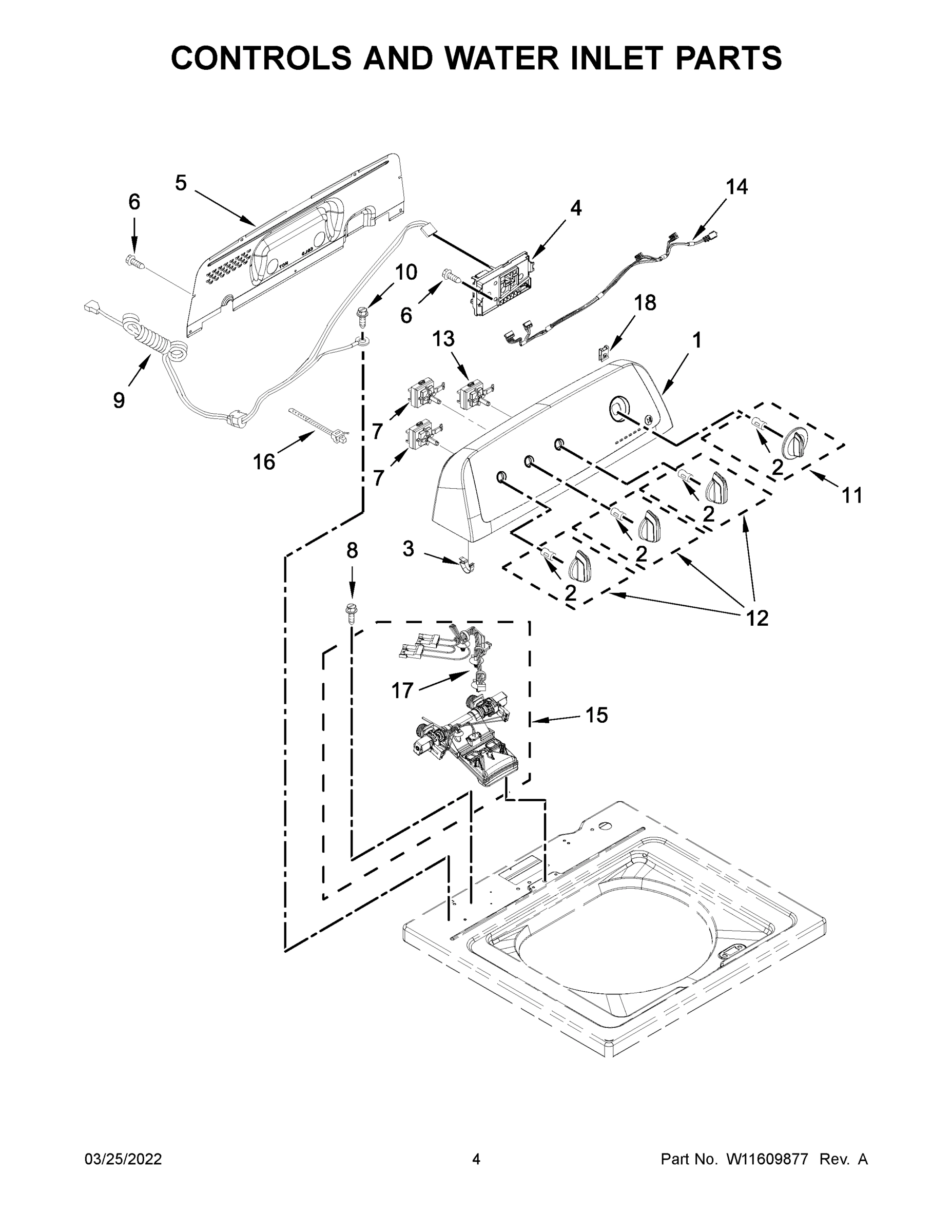 03 - CONTROLS AND WATER INLET PARTS