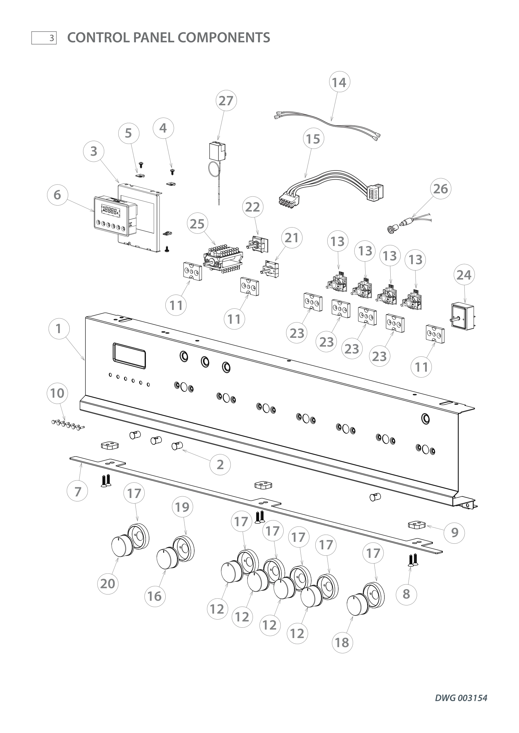 CONTROL PANEL COMPONENTS