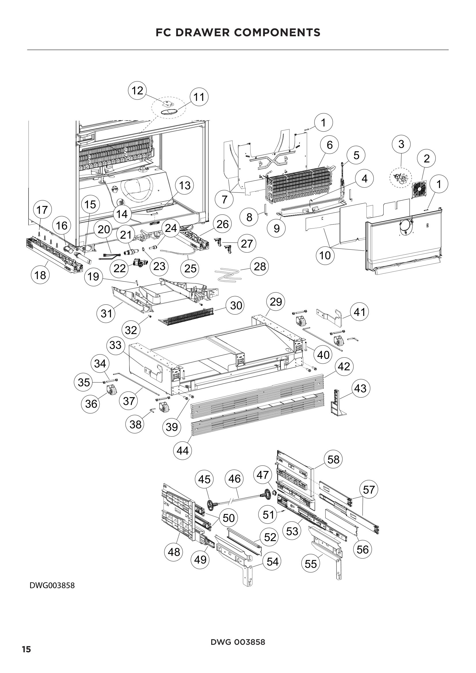 FC DRAWER COMPONENTS