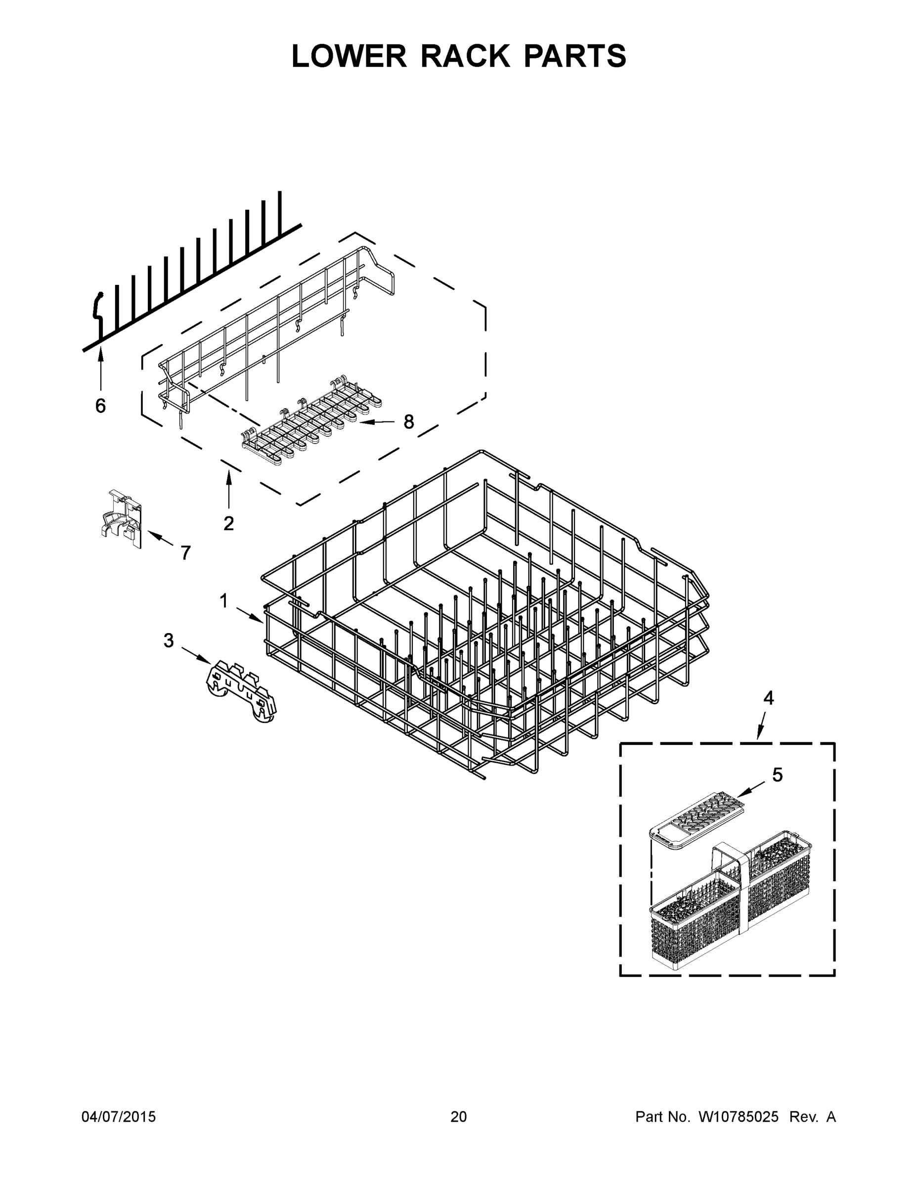 11 - LOWER RACK PARTS