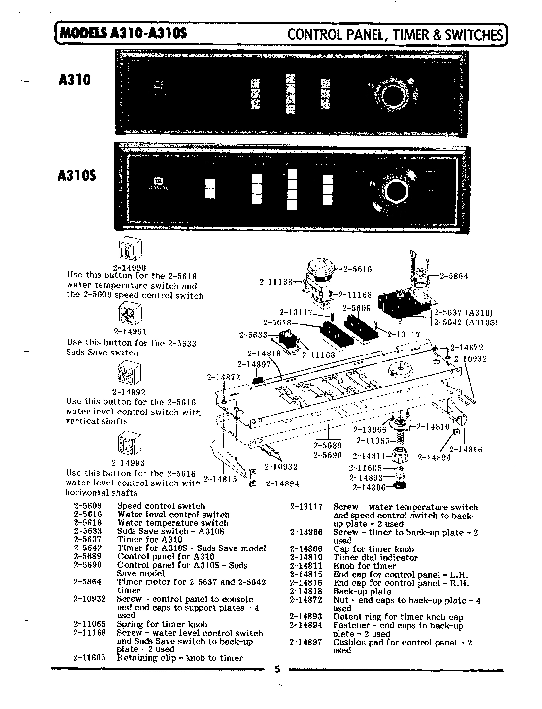 05 - CONTROL PANEL,TIMER & SWITCHES