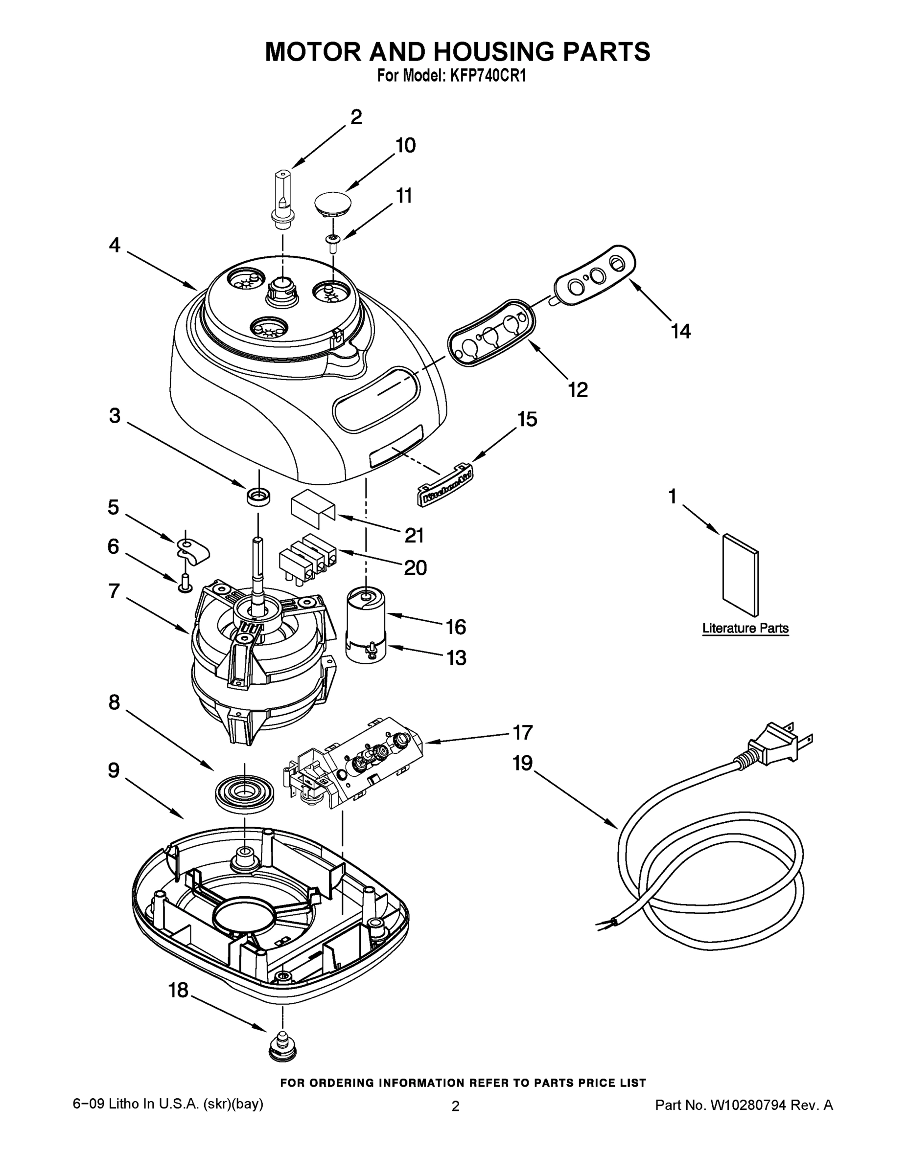 02 - MOTOR AND HOUSING PARTS