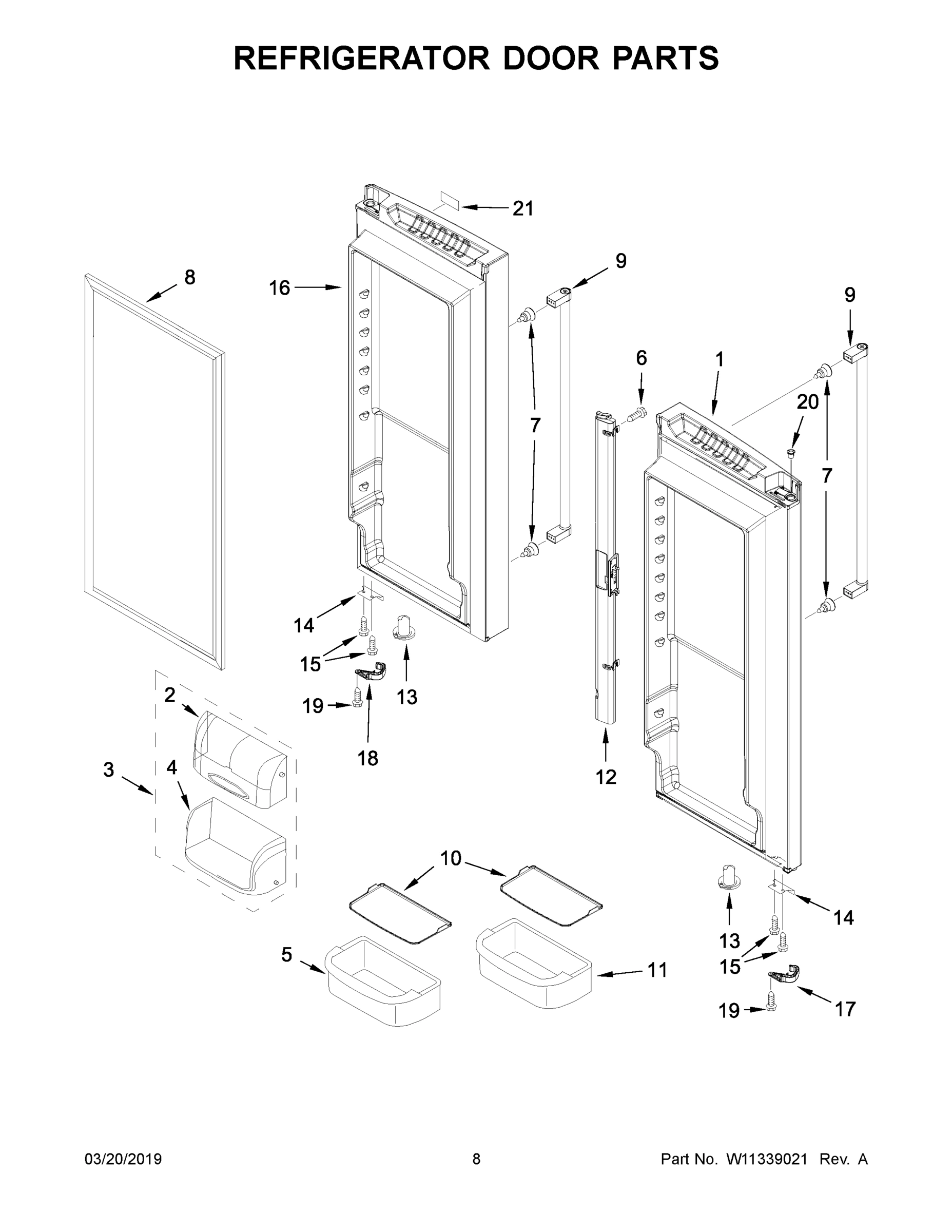 05 - REFRIGERATOR DOOR PARTS