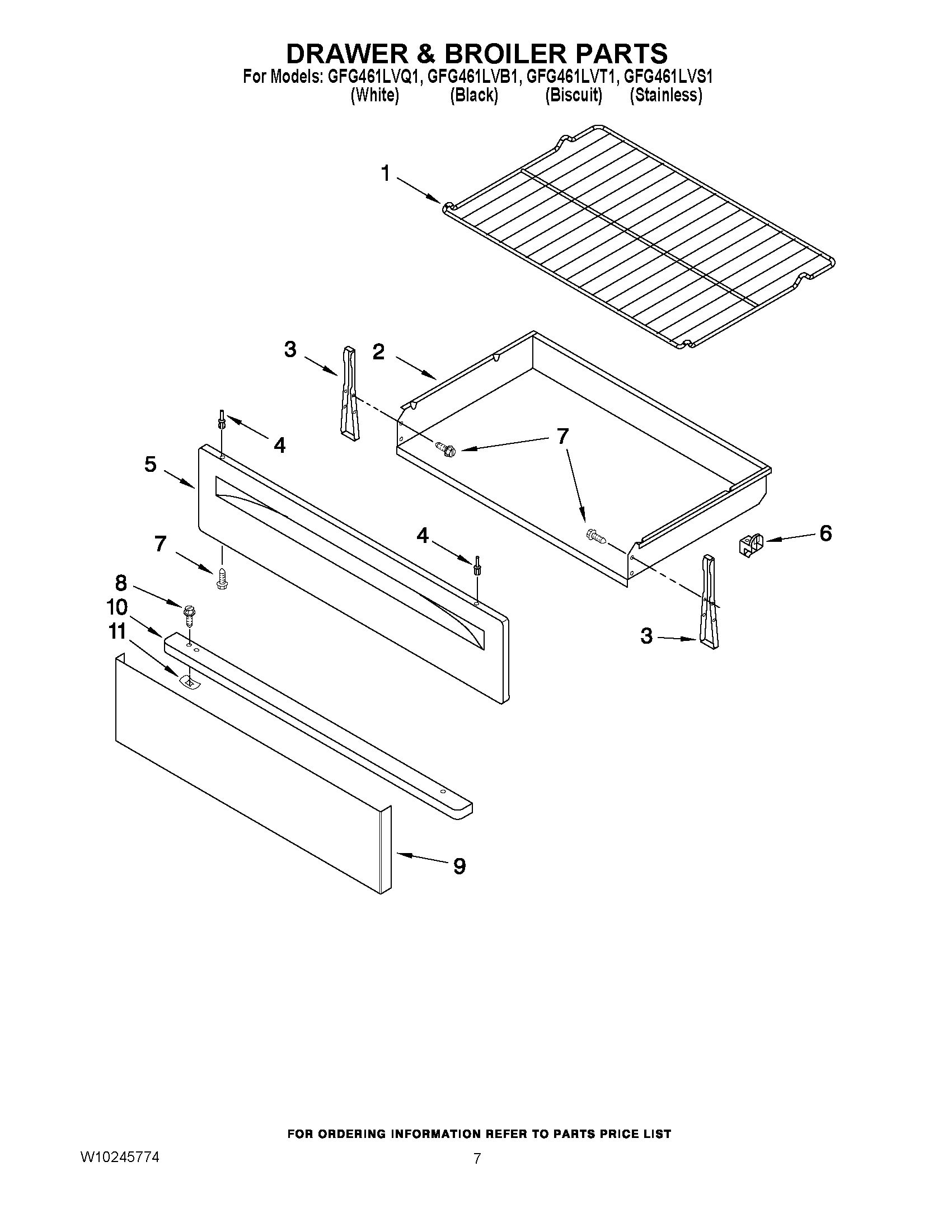 05 - DRAWER & BROILER PARTS