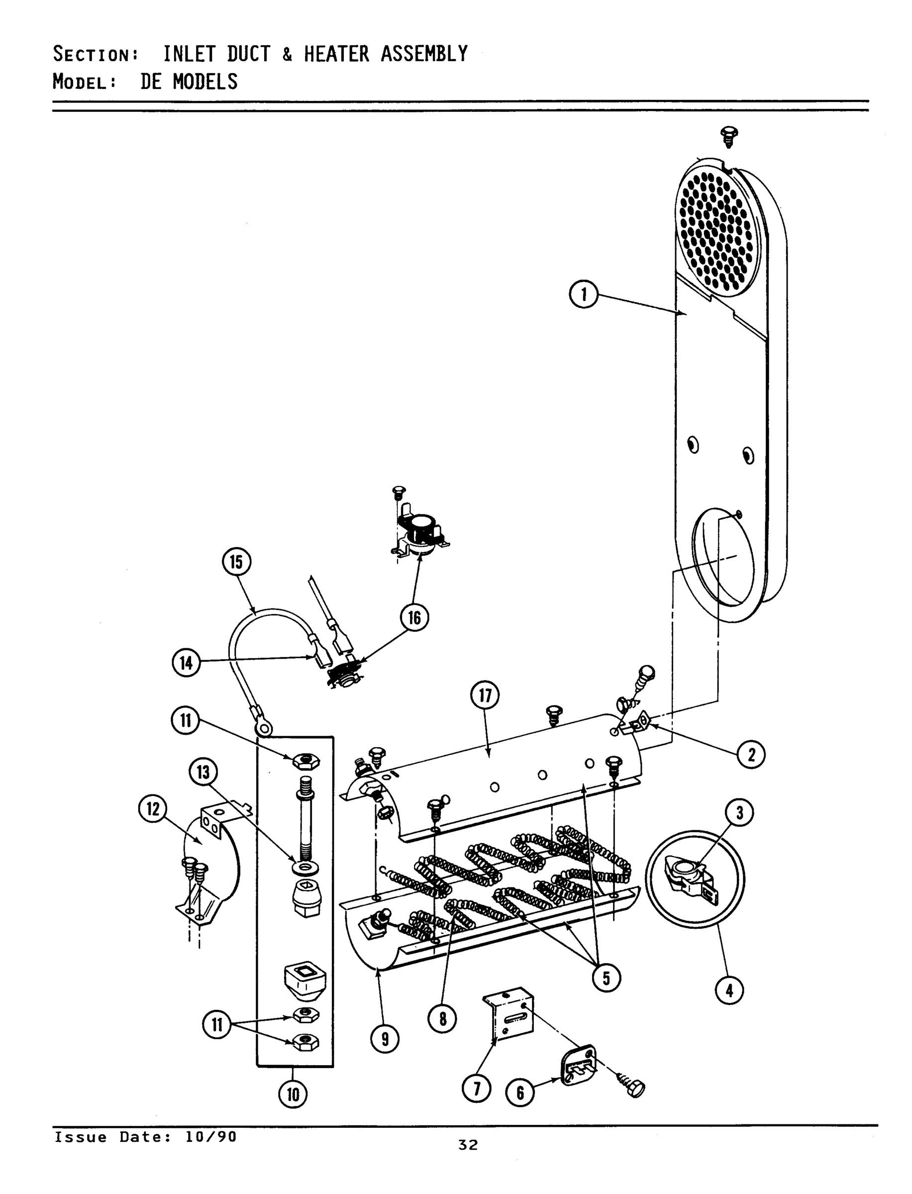 02 - INLET DUCT & HEATER ASSEMBLY