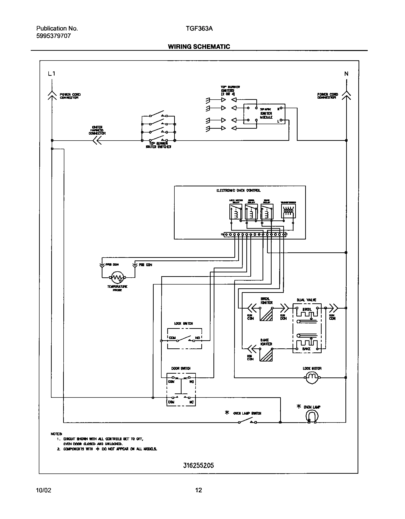 12 - WIRING SCHEMATIC