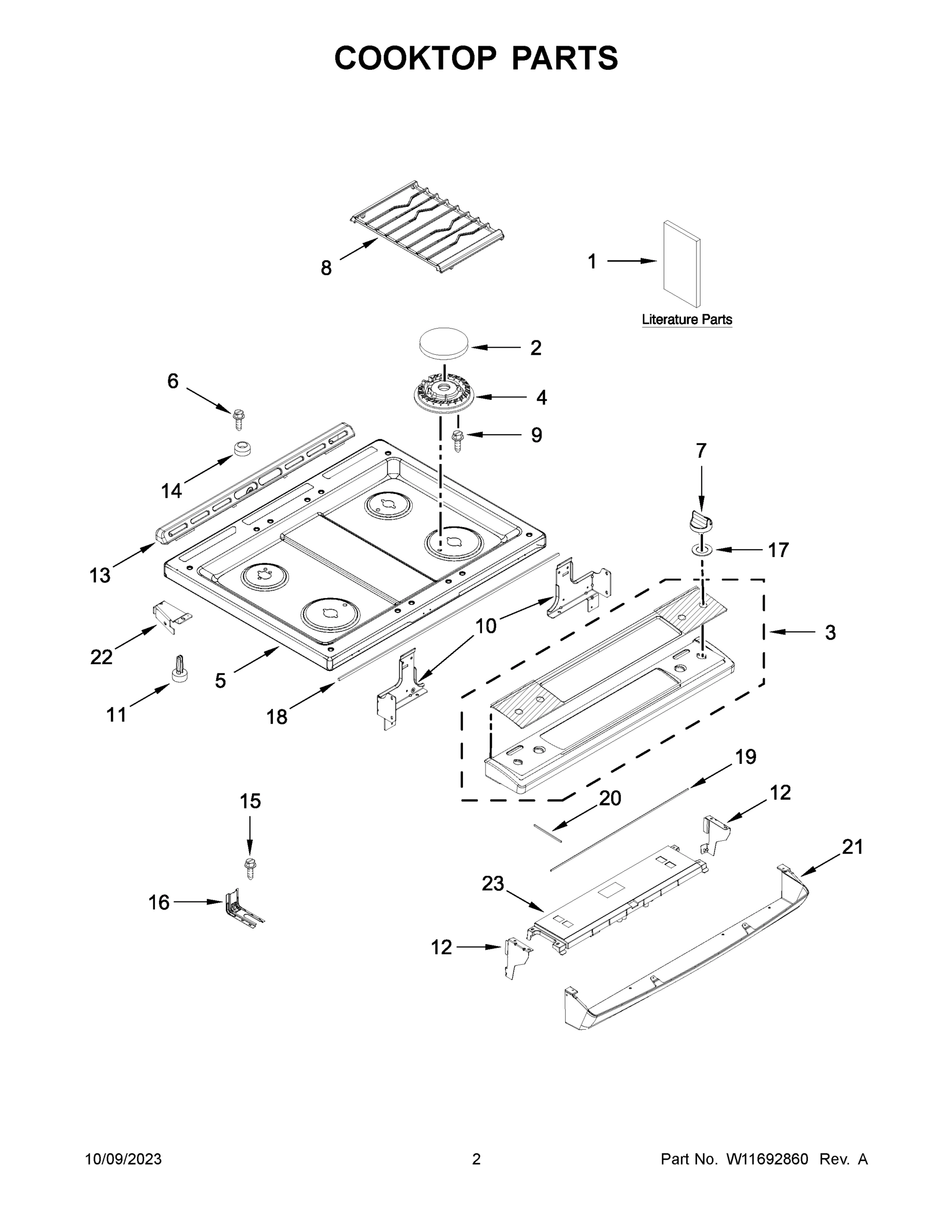 02 - COOKTOP PARTS
