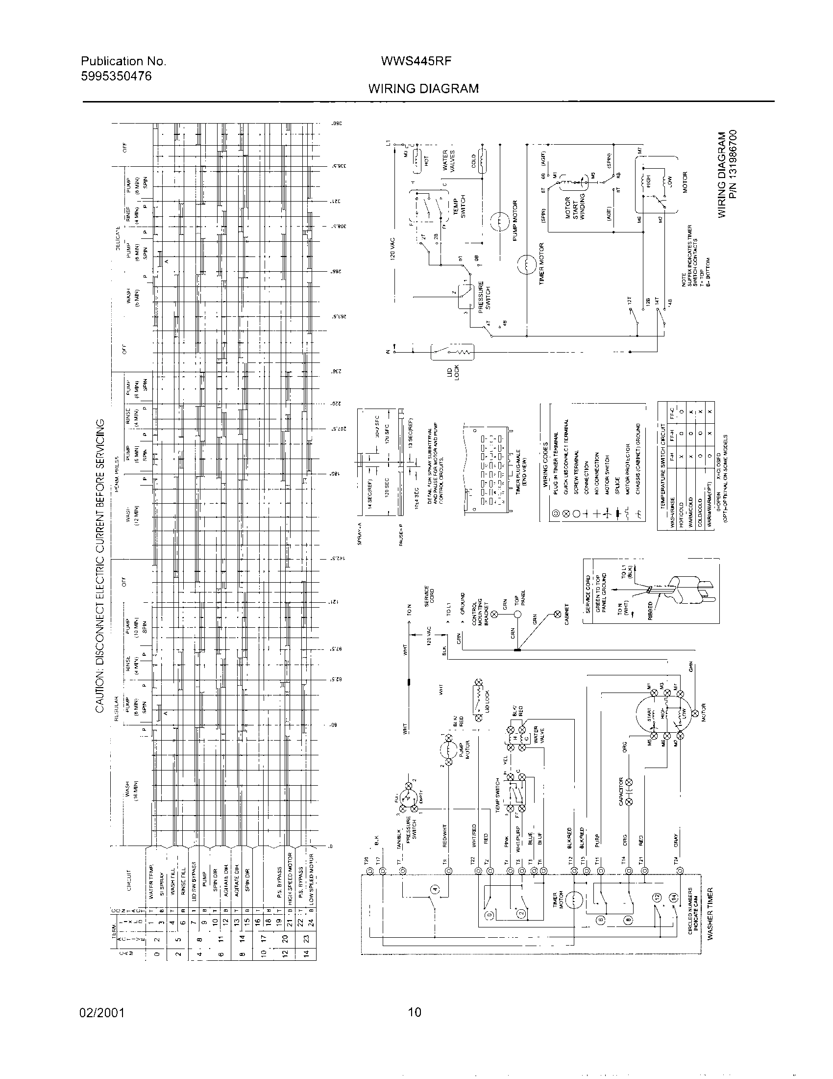 10 - 131986700 WIRING DIAGRAM