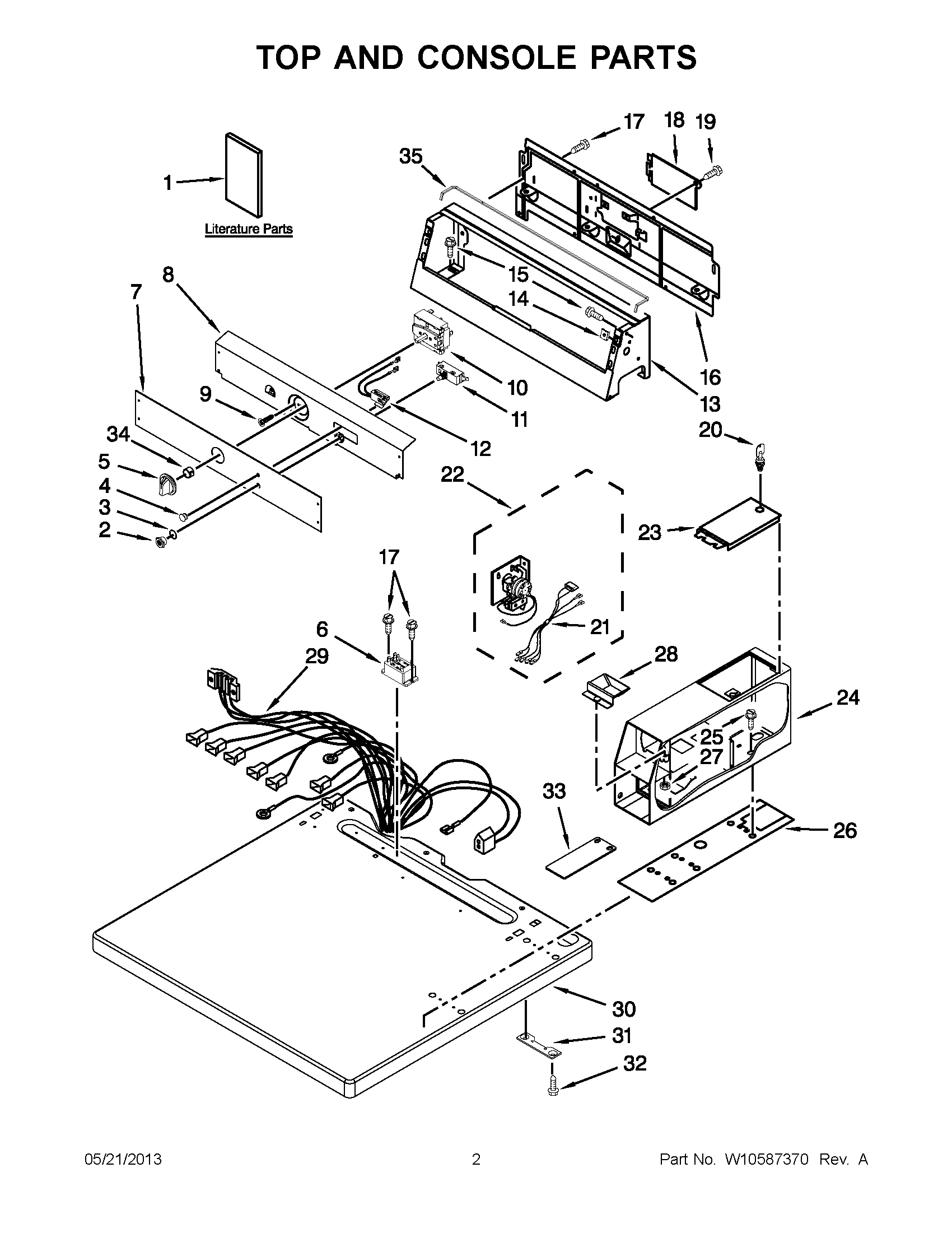 01 - TOP AND CONSOLE PARTS
