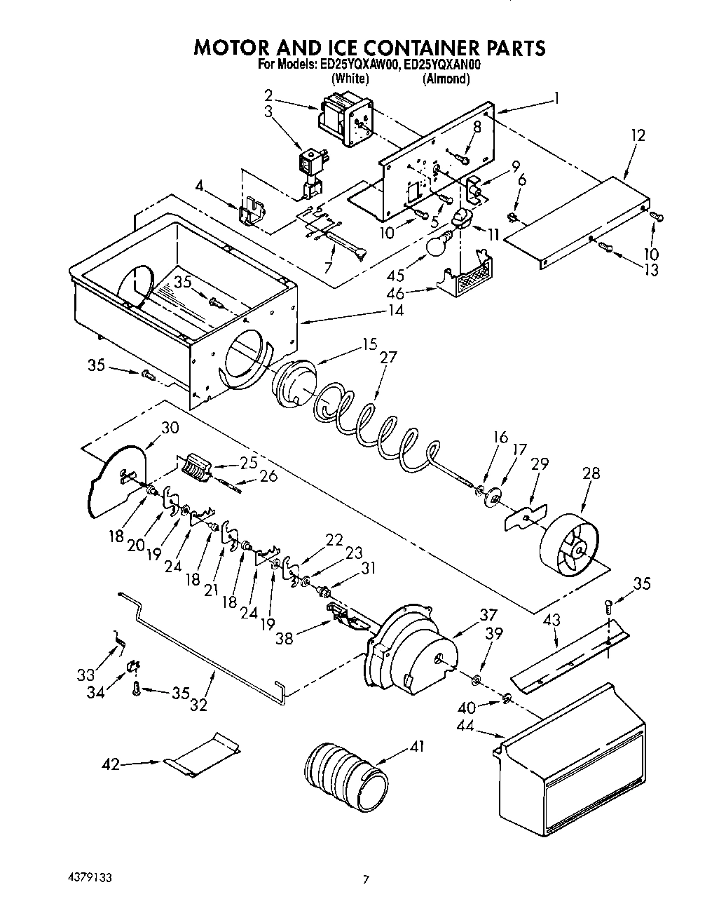05 - MOTOR AND ICE CONTAINER