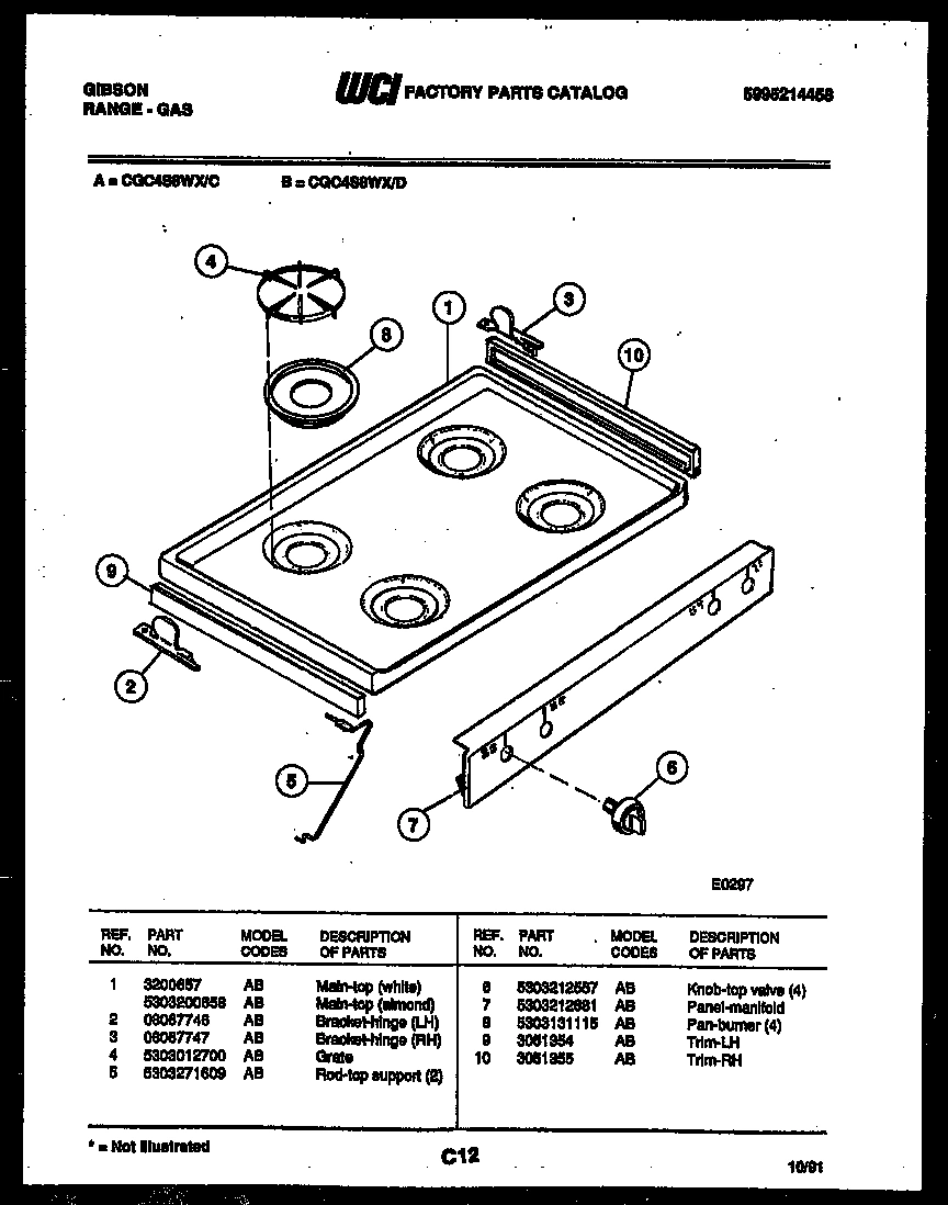 03 - COOKTOP PARTS