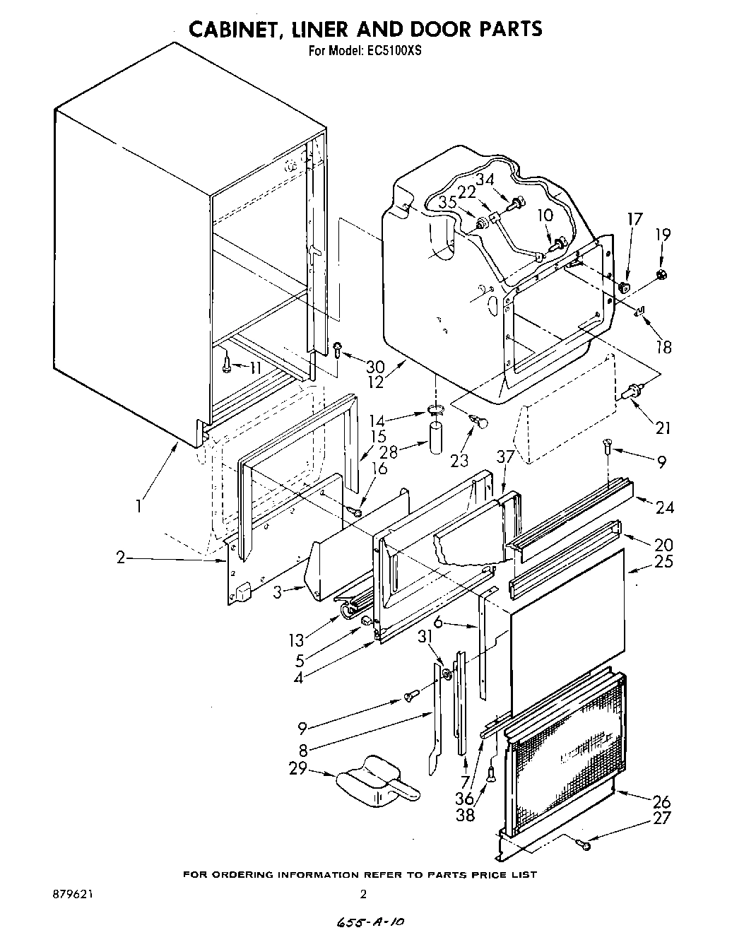 02 - CABINET, LINER AND DOOR, LIT/OPTIONAL