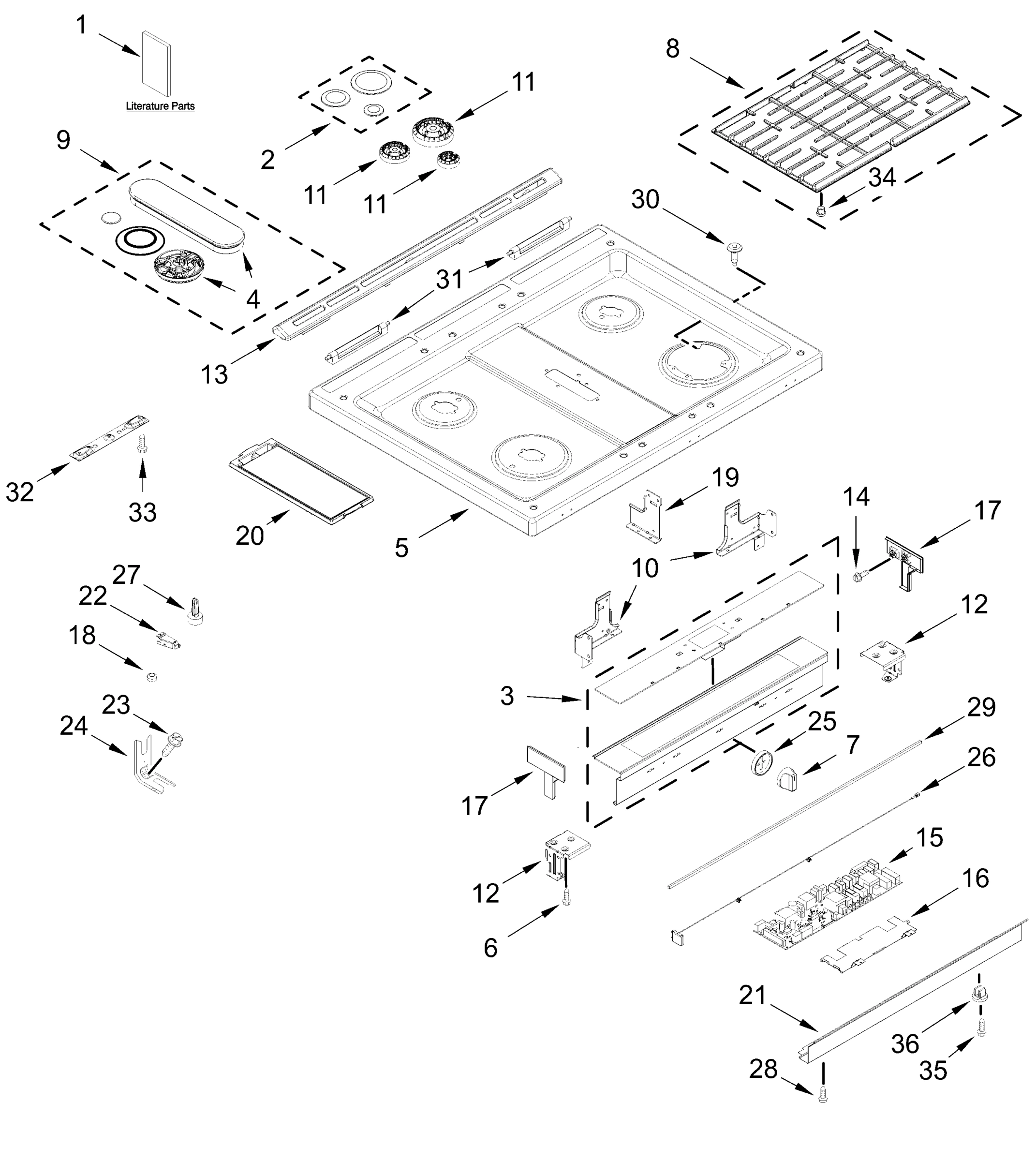 COOKTOP PARTS