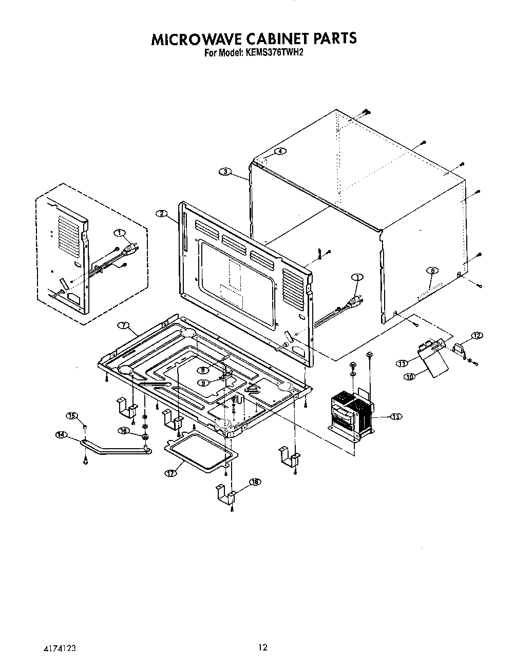 11 - MICROWAVE CABINET