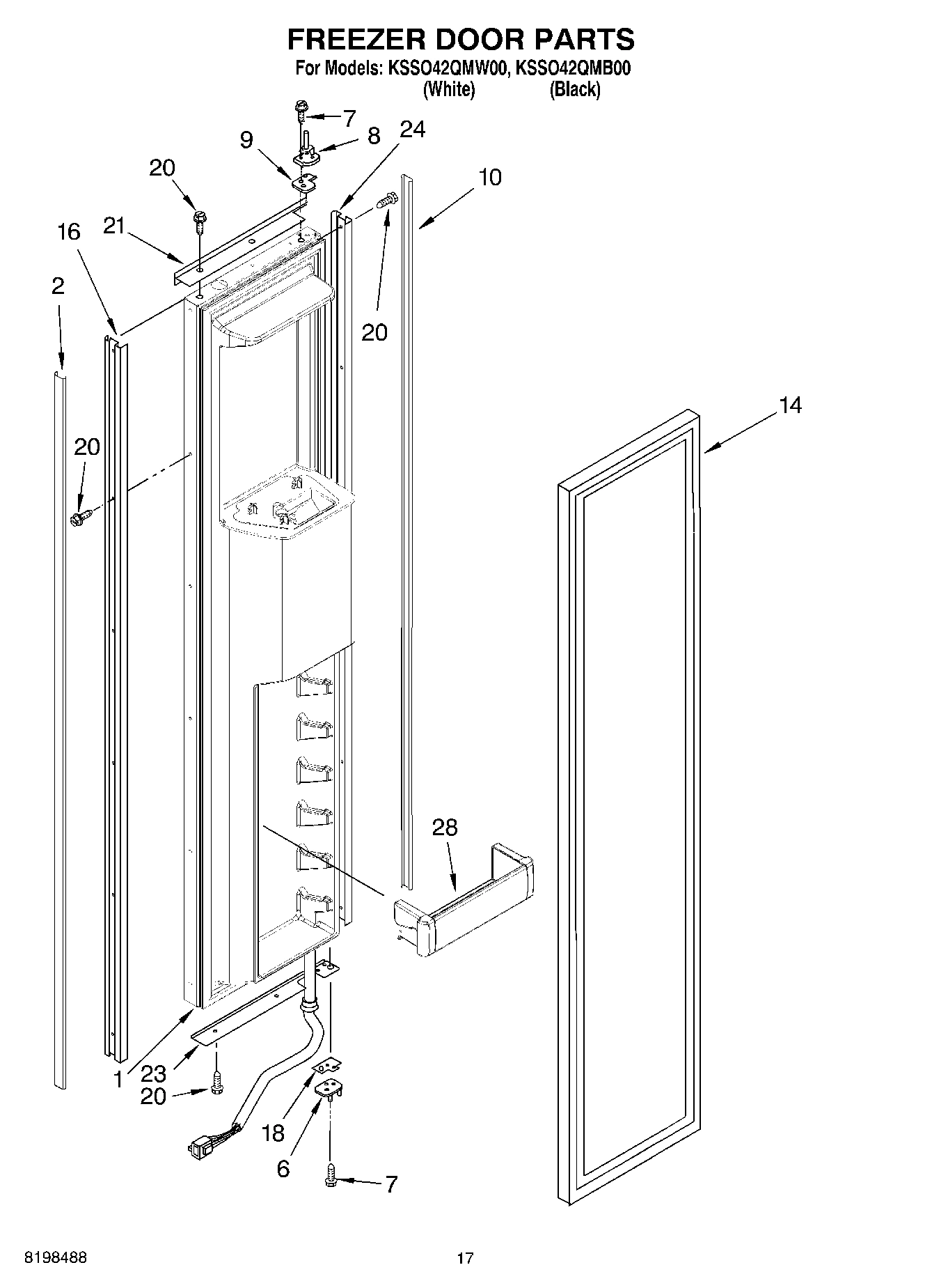 11 - FREEZER DOOR PARTS