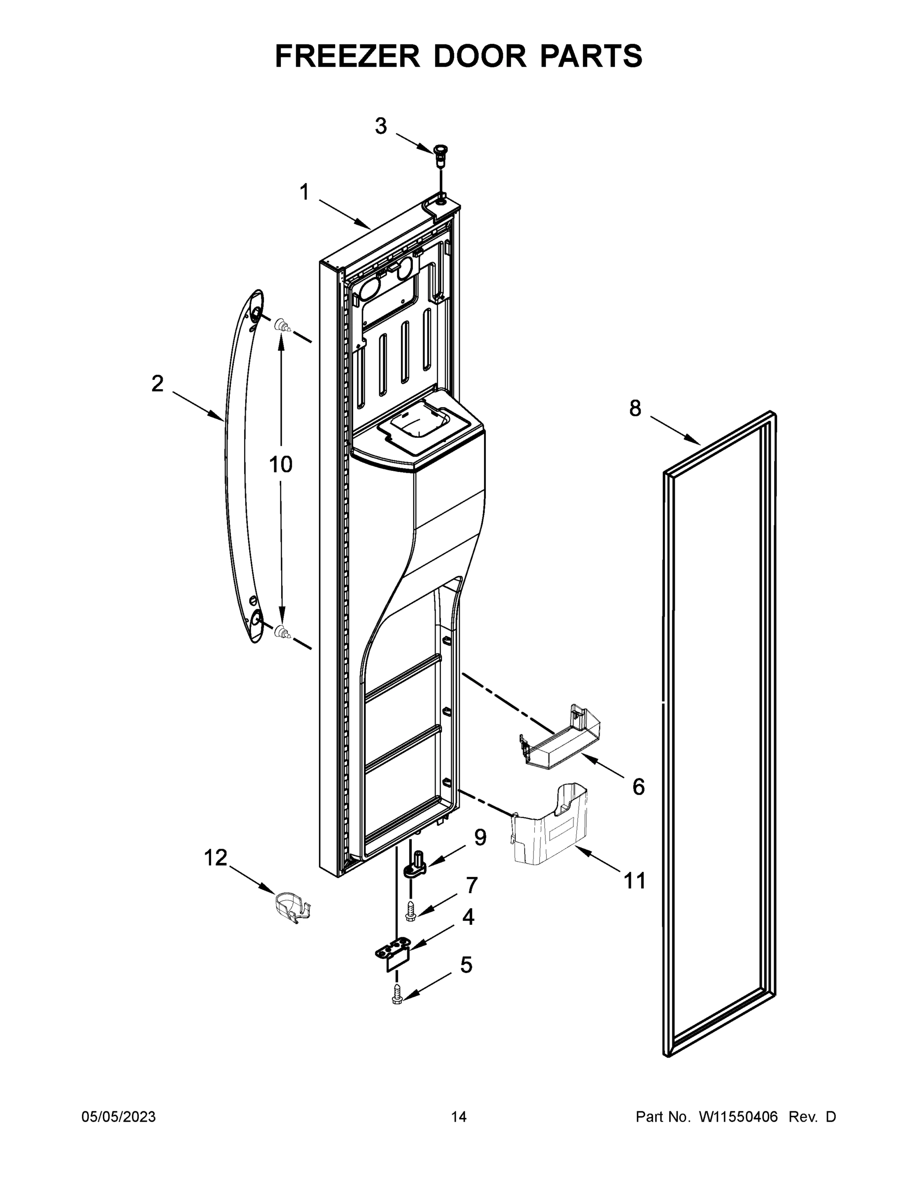 08 - FREEZER DOOR PARTS