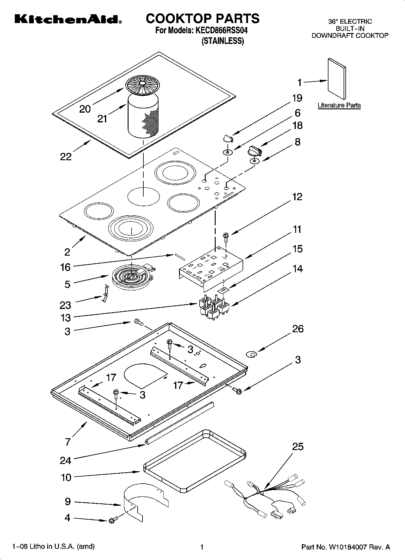 01 - COOKTOP PARTS