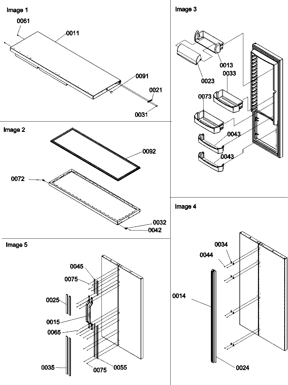 11 - Refrigerator Door, Door Trim and Handles