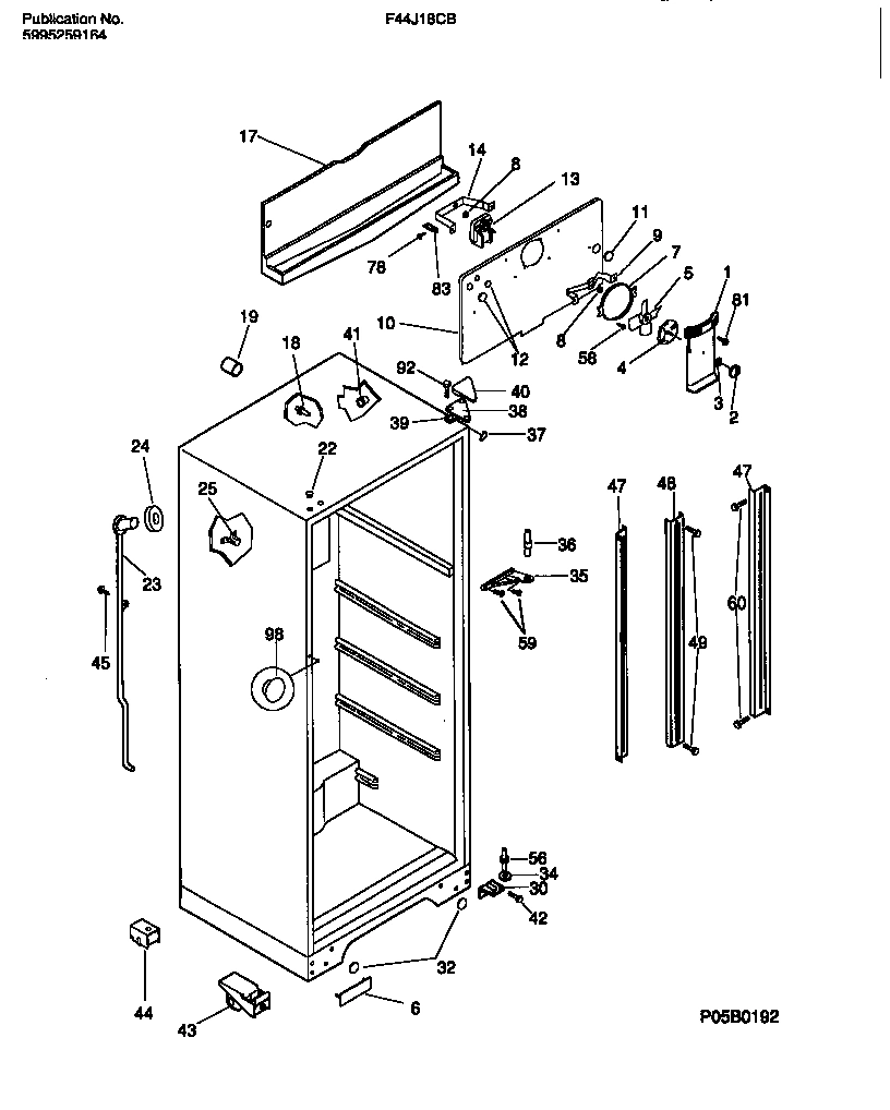 03 - CABINET W/ FAN ASSEMBLY