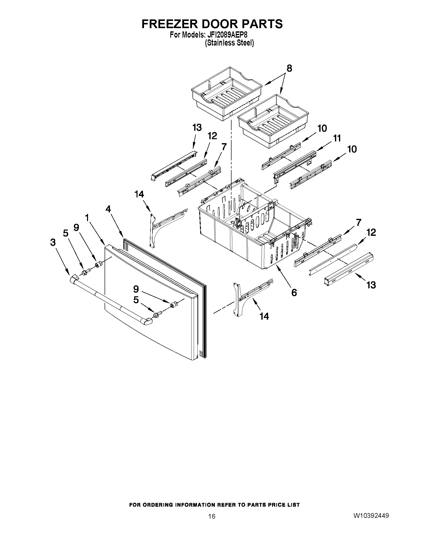 09 - FREEZER DOOR PARTS