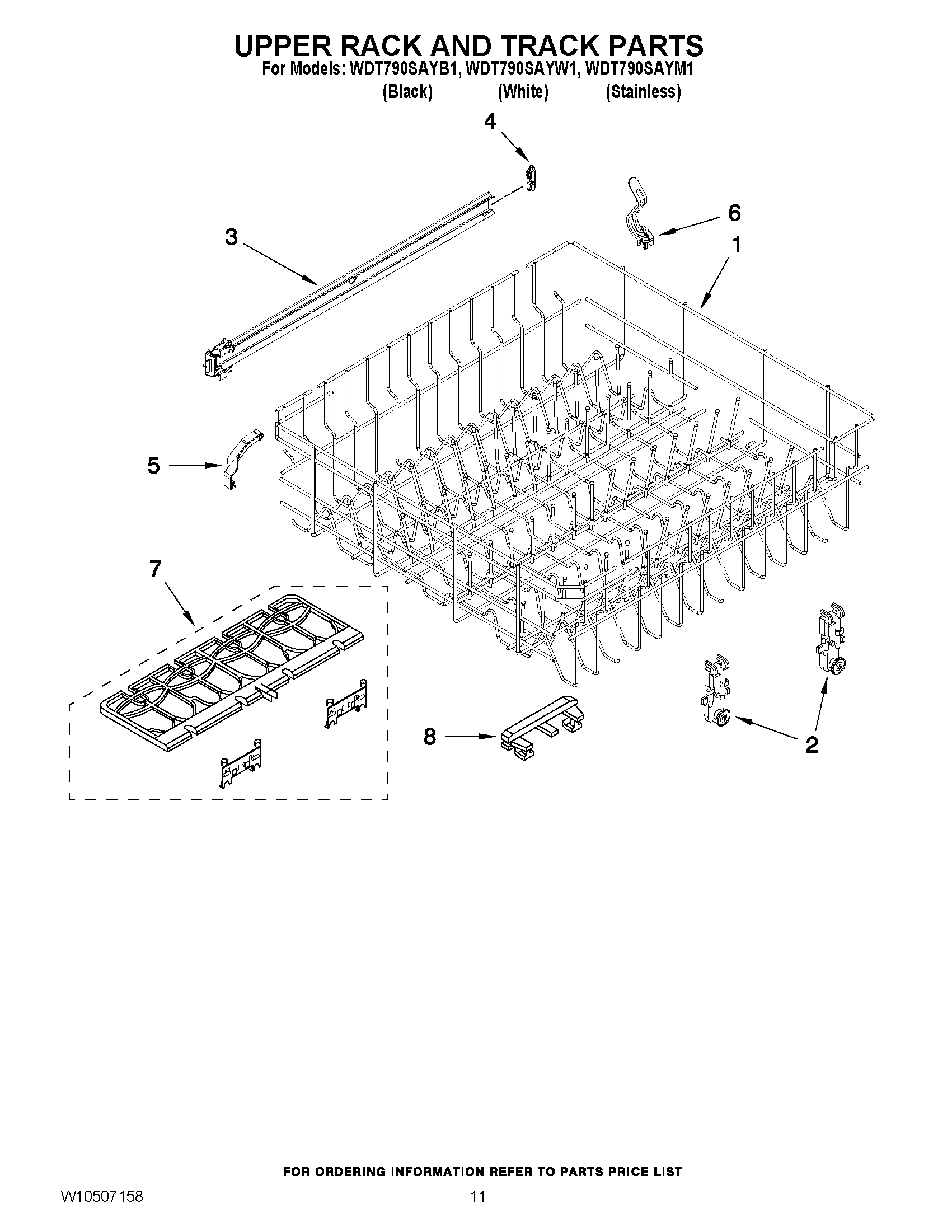 09 - UPPER RACK AND TRACK PARTS