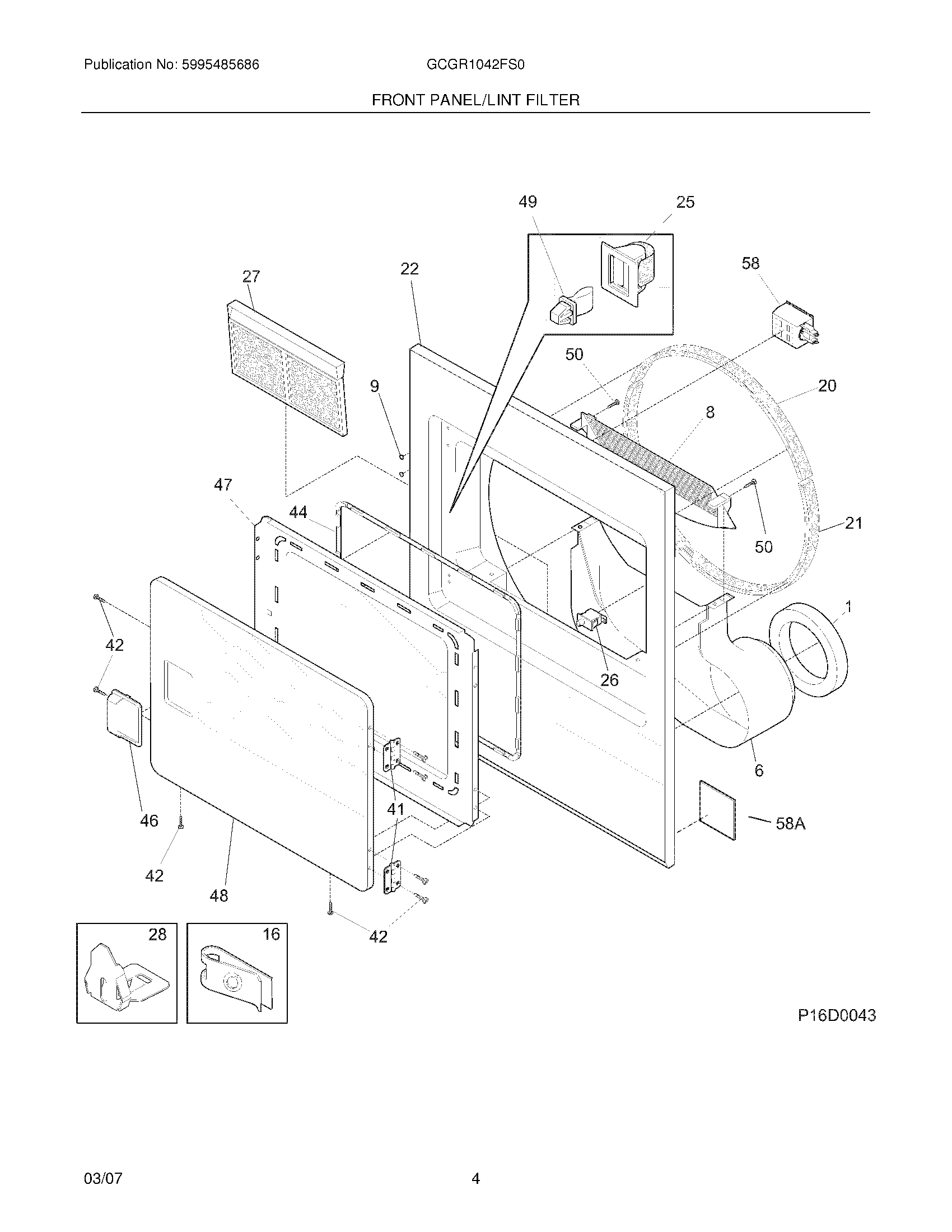 05 - FRONT PANEL/LINT FILTER