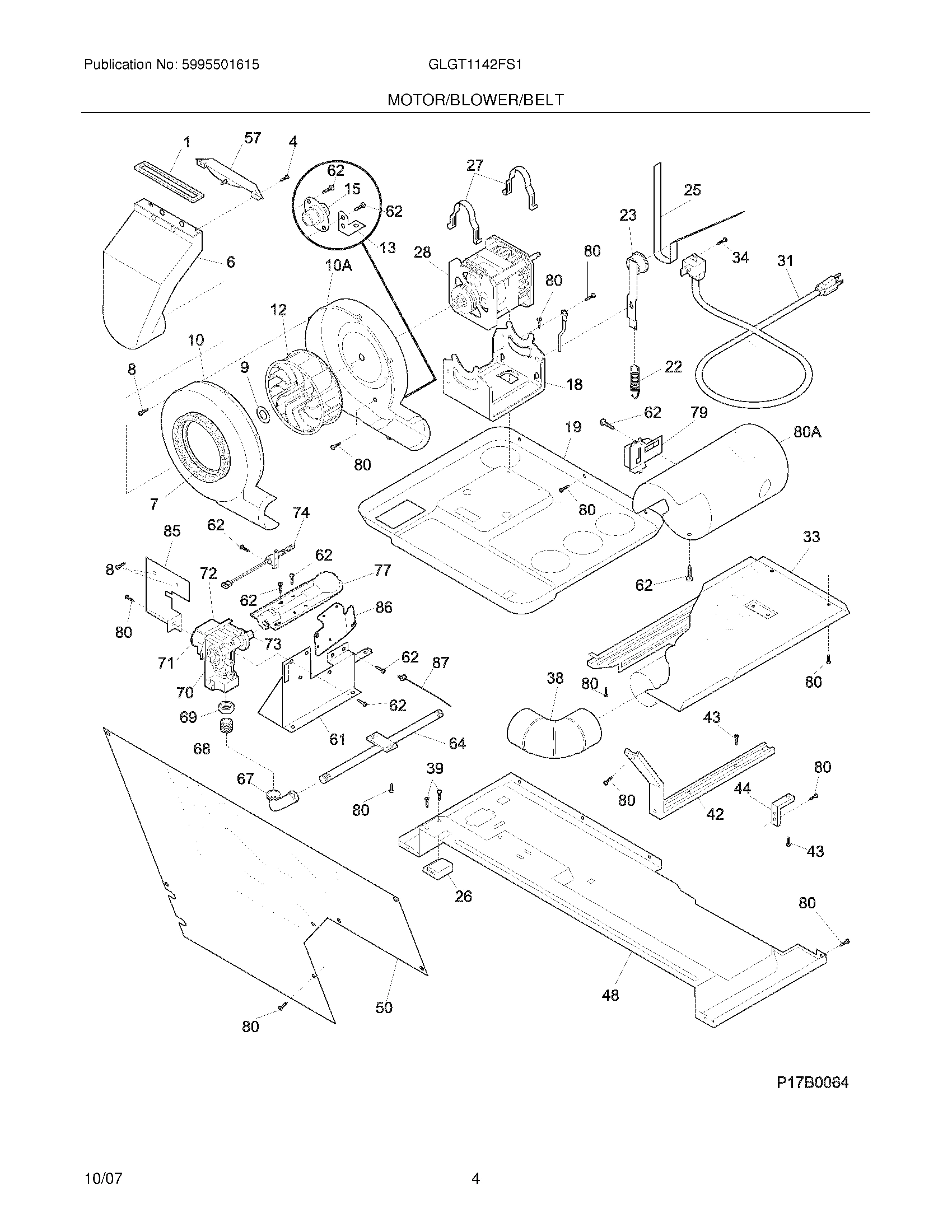 05 - MOTOR/BLOWER/BELT