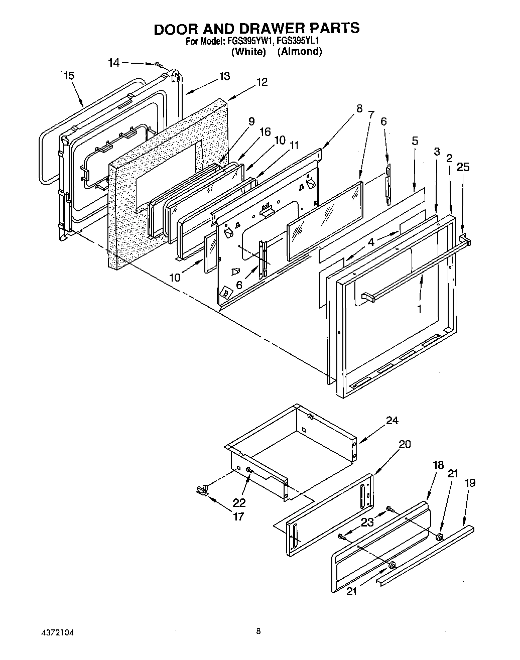 07 - OVEN DOOR AND DRAWER