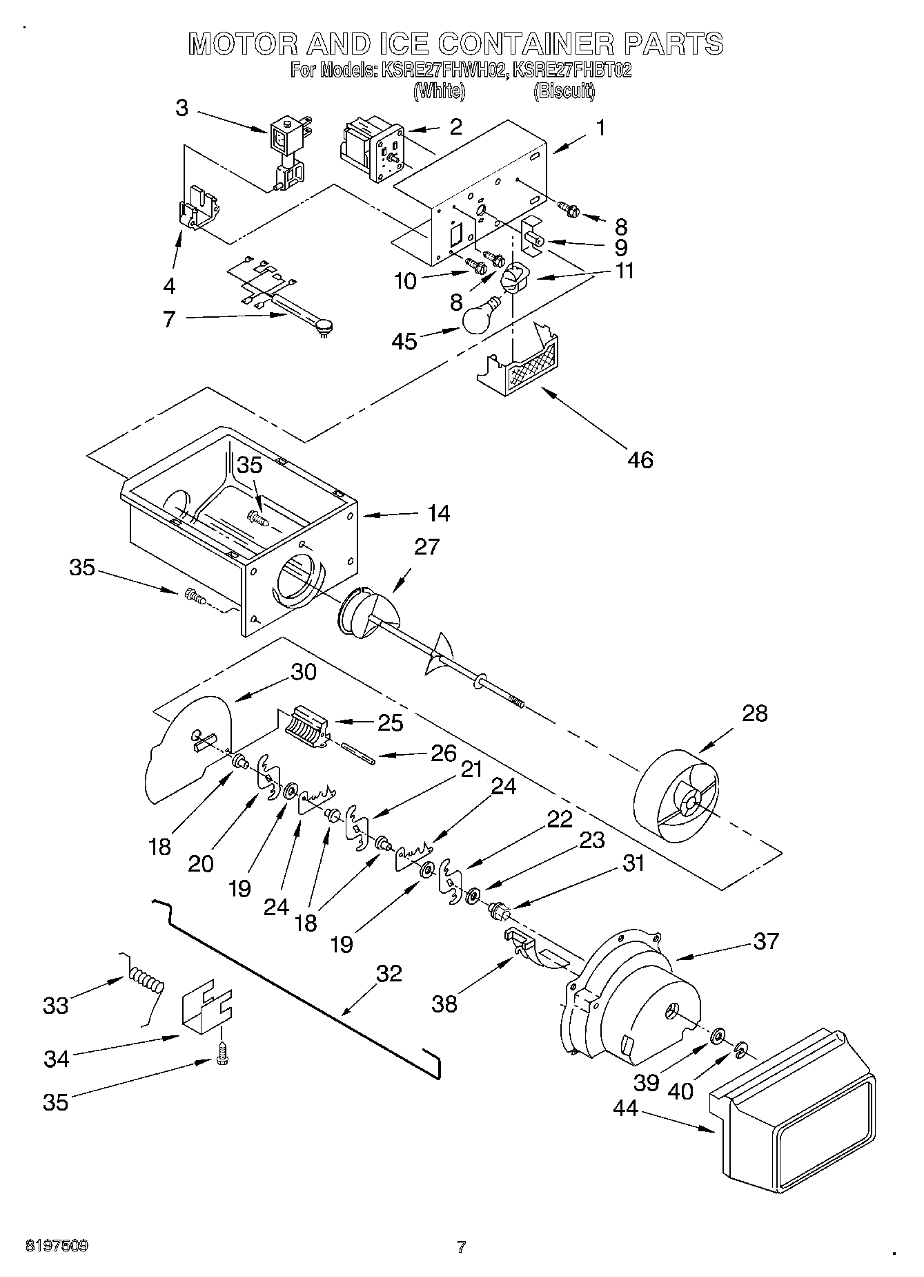 05 - MOTOR AND ICE CONTAINER
