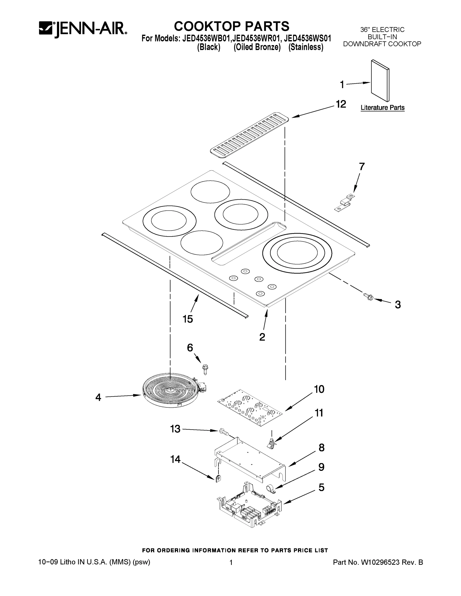 01 - COOKTOP PARTS