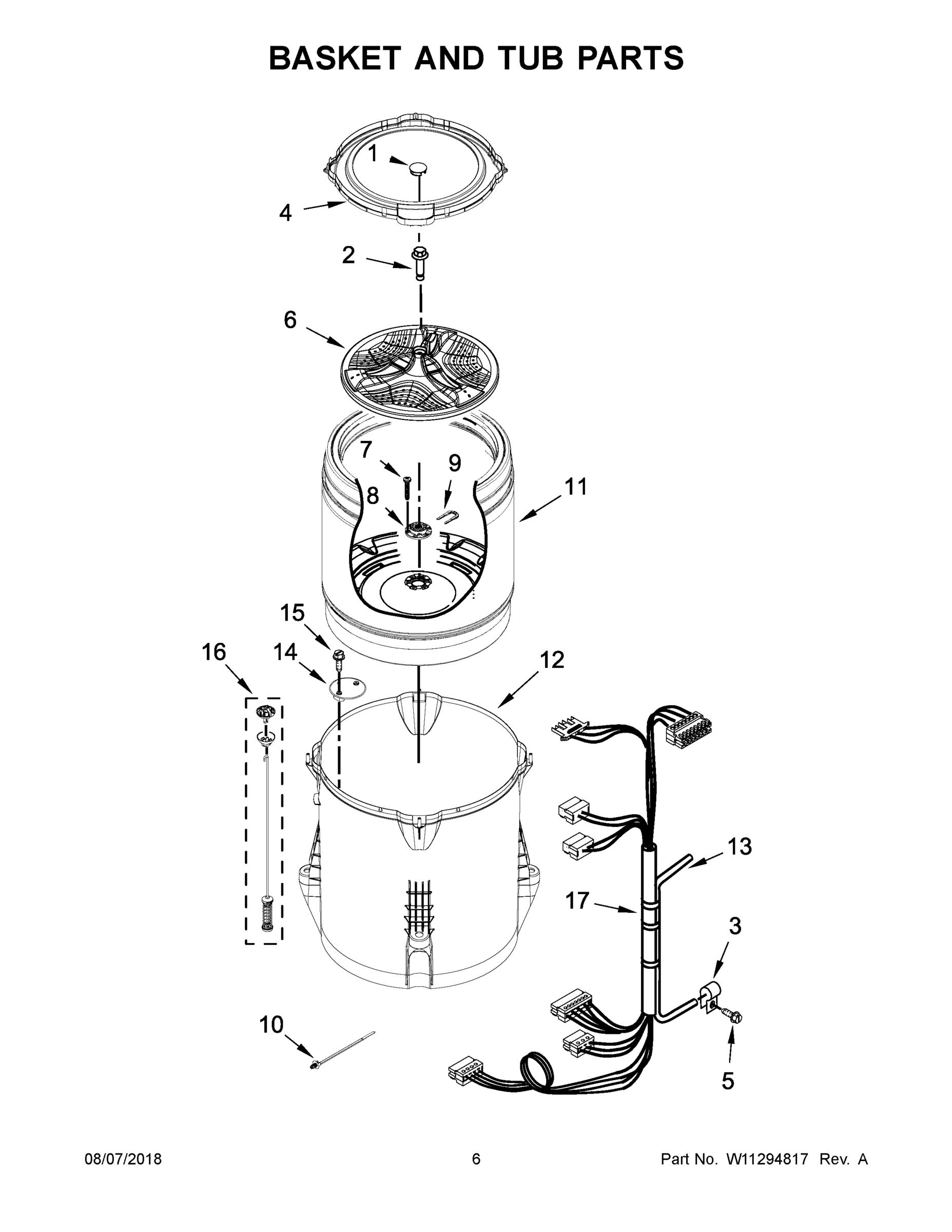 04 - BASKET AND TUB PARTS