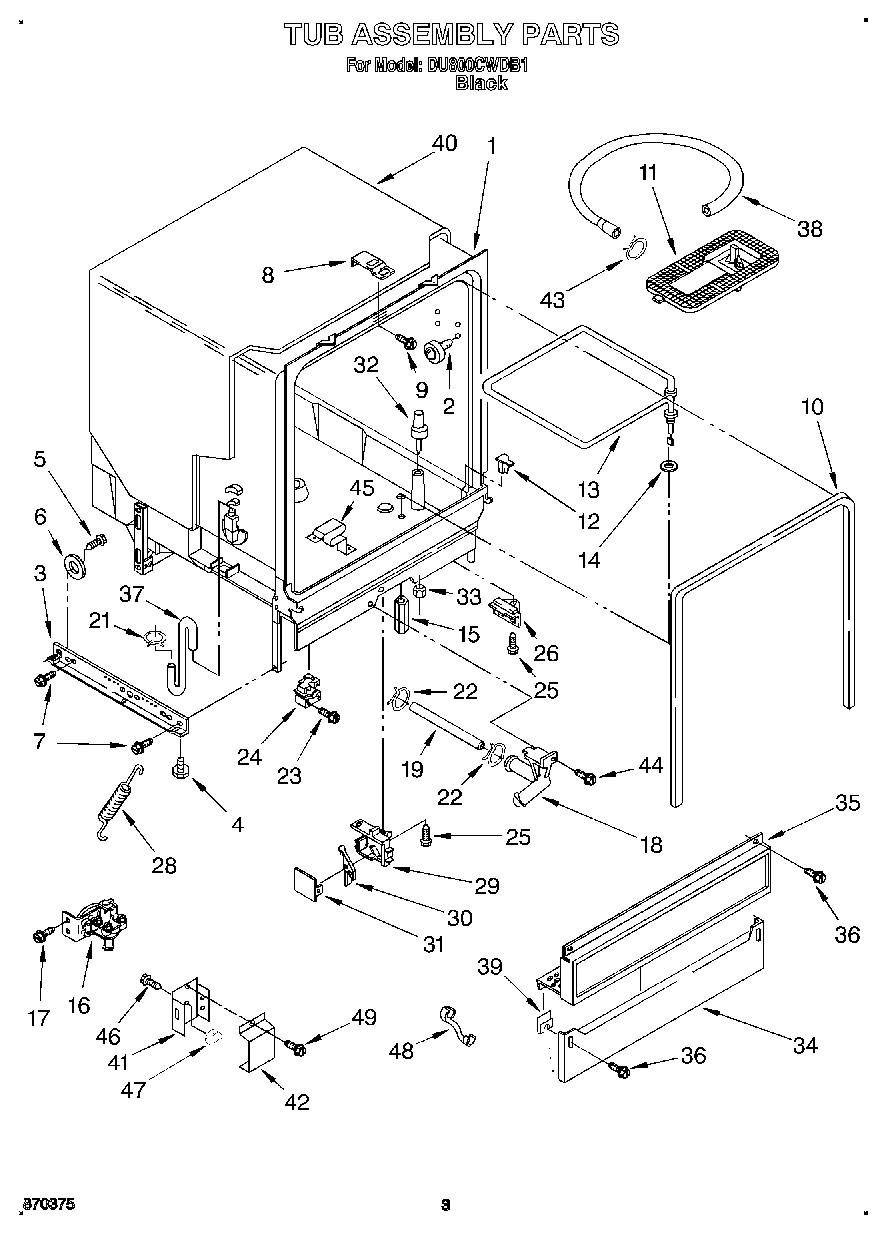03 - TUB ASSEMBLY