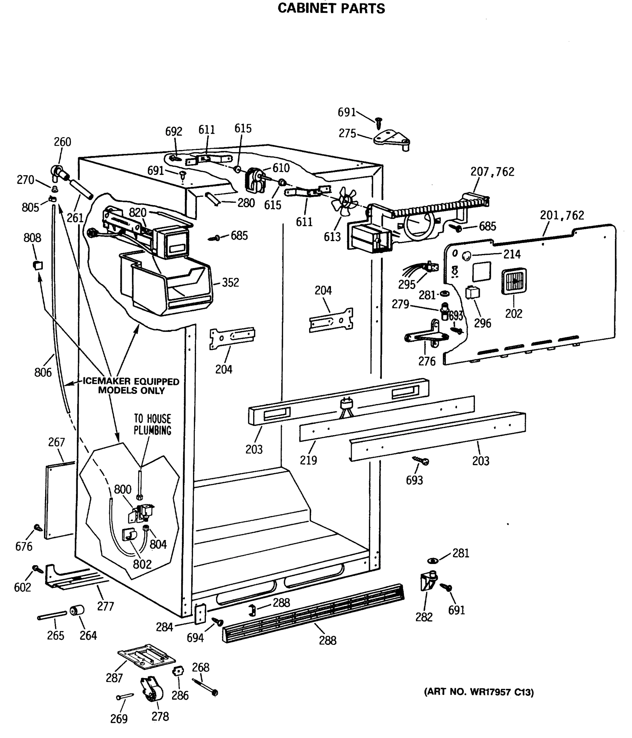 CABINET PARTS