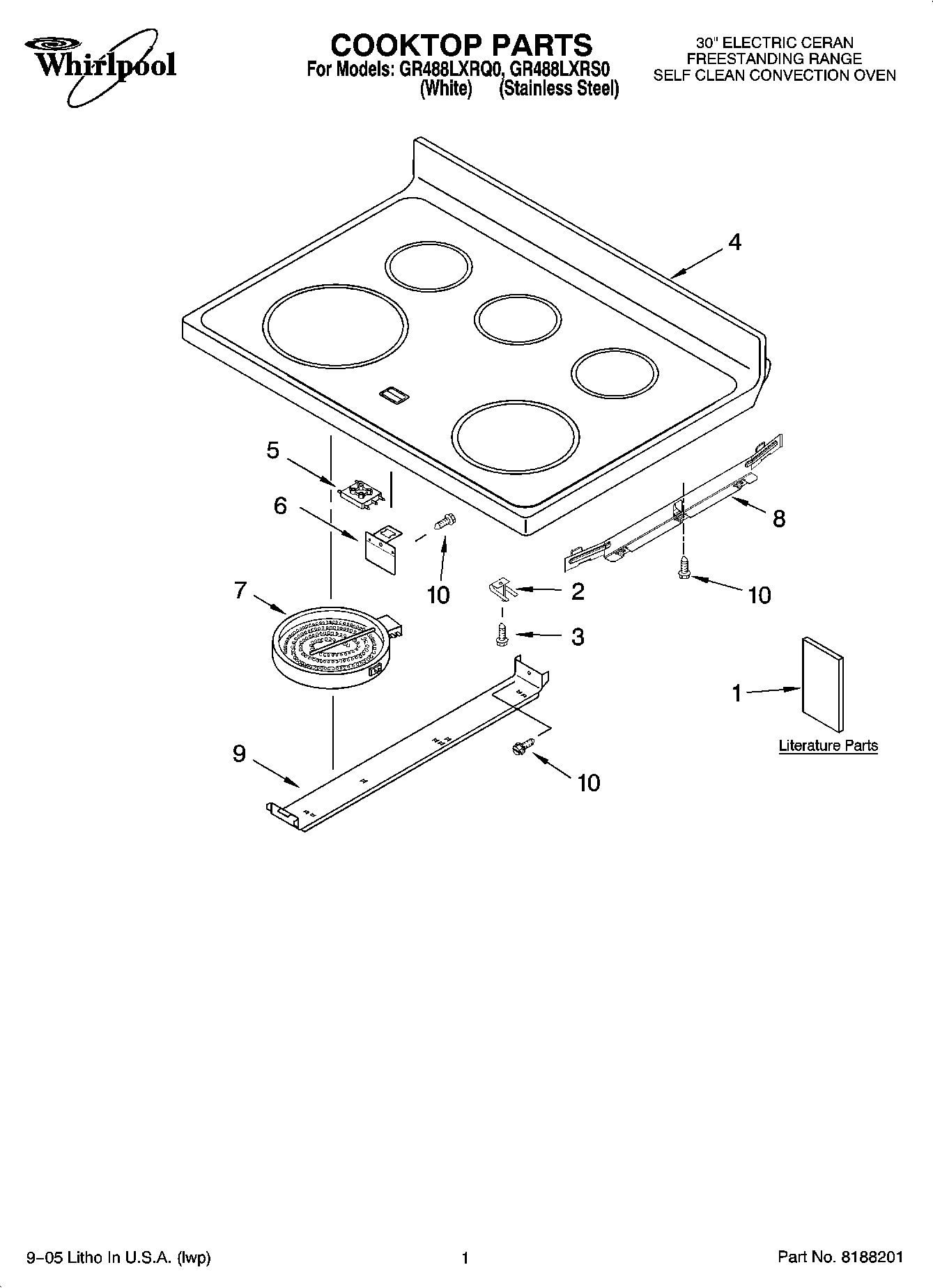 01 - COOKTOP PARTS