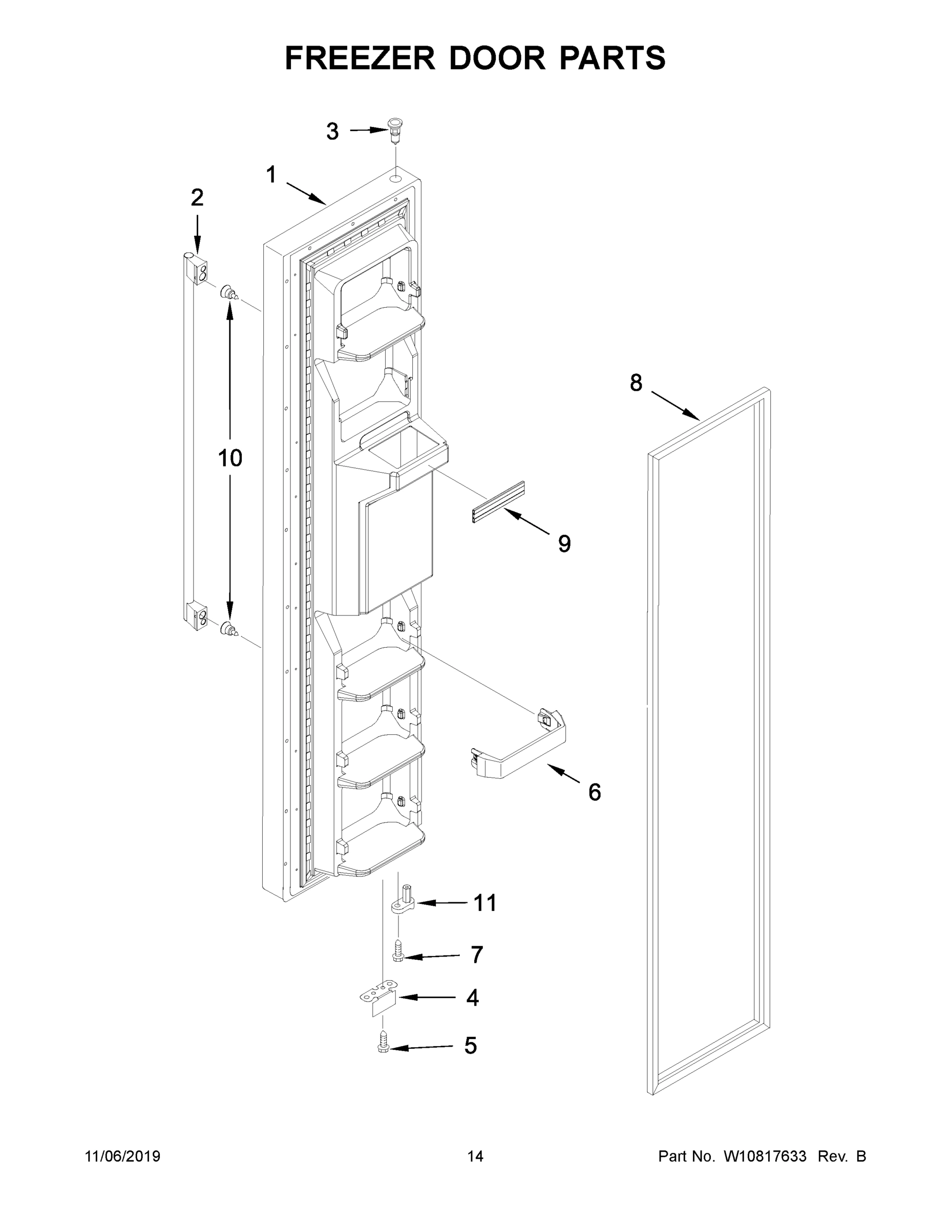 08 - FREEZER DOOR PARTS