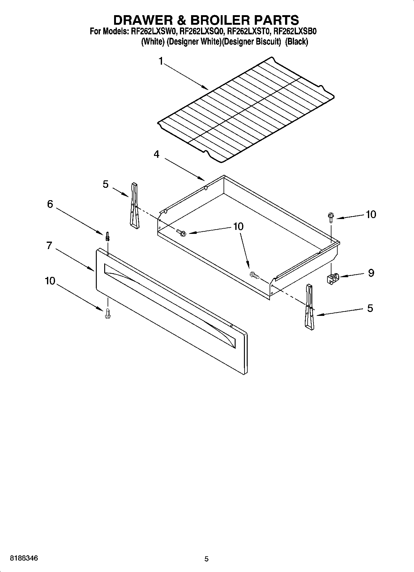 04 - DRAWER & BROILER PARTS