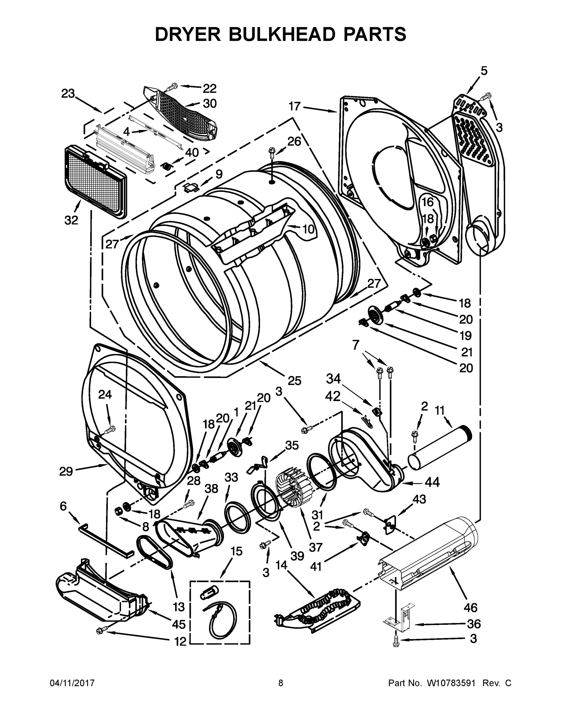 05 - DRYER BULKHEAD PARTS