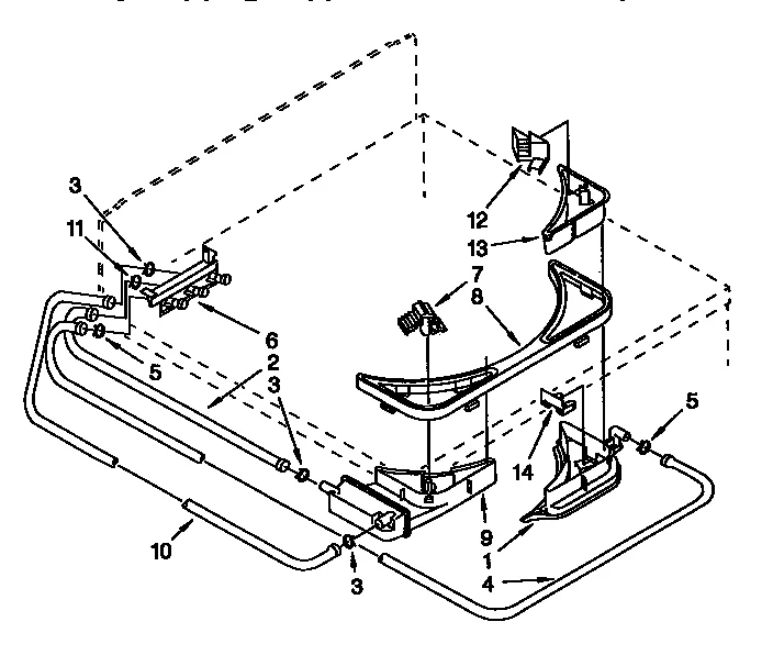 BLEACH, DETERGENT AND RINSE DISPENSER PARTS