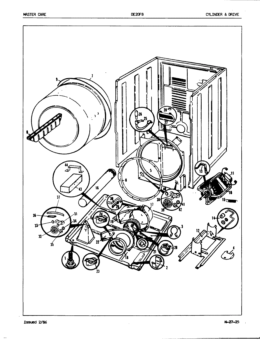 02 - CYLINDER & DRIVE (REV. A-H)