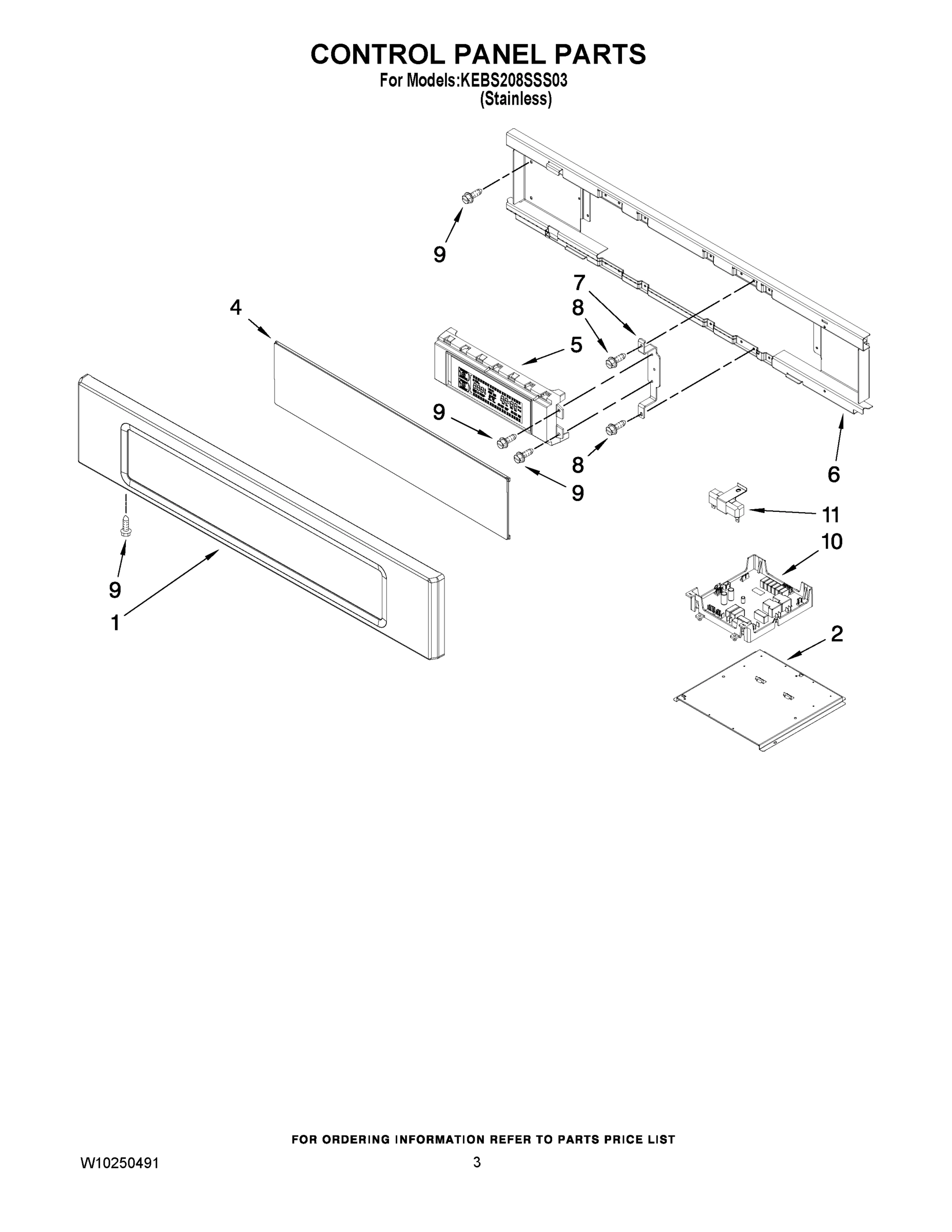 02 - CONTROL PANEL PARTS