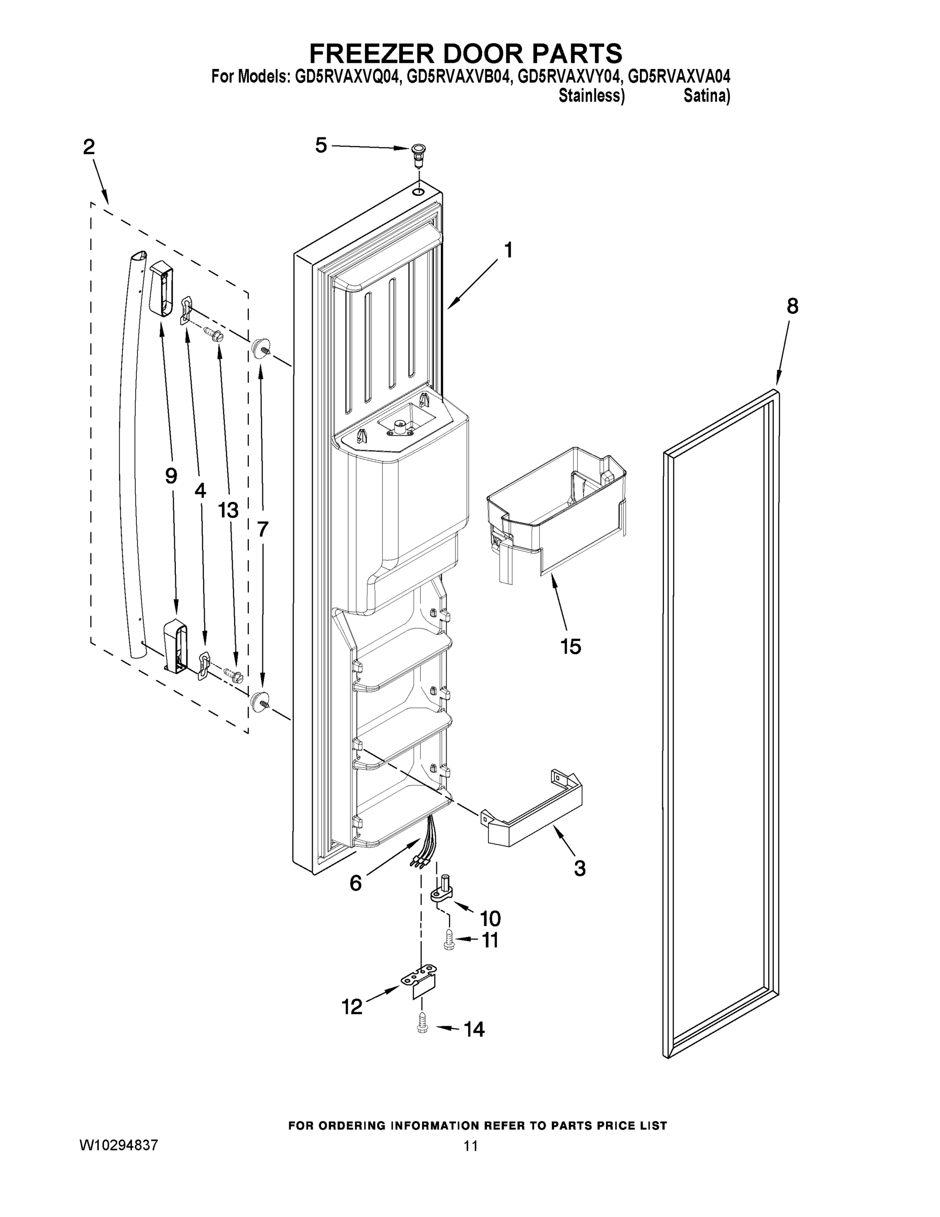07 - FREEZER DOOR PARTS