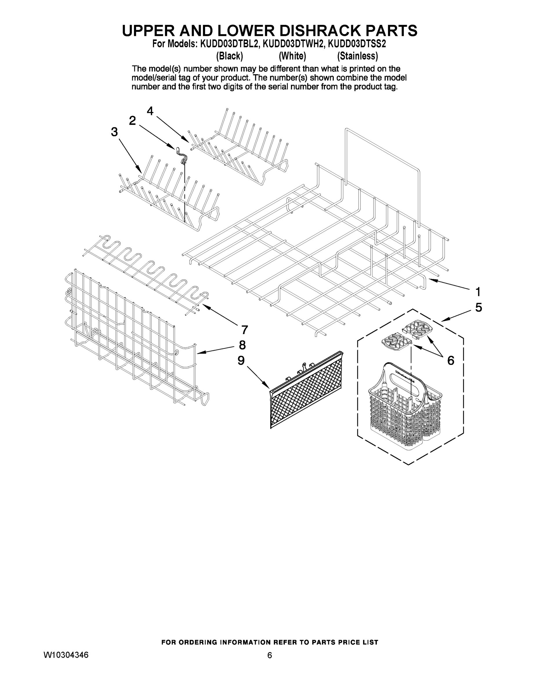 04 - UPPER AND LOWER DISHRACK PARTS