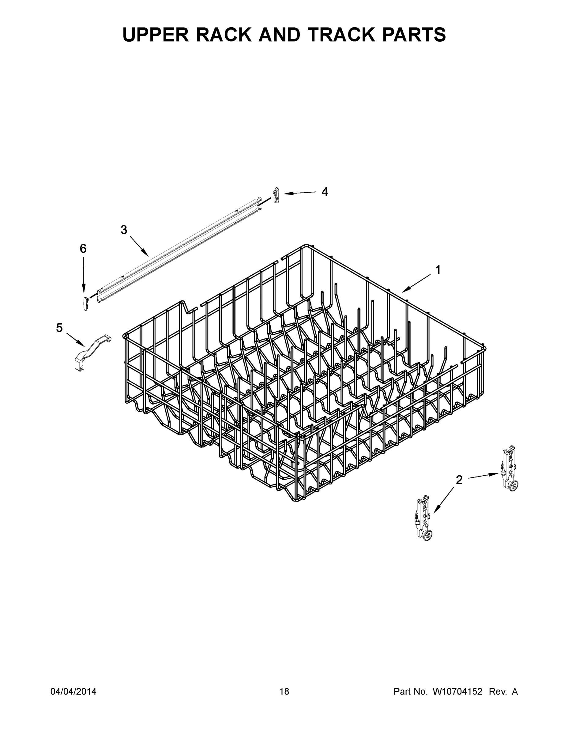 10 - UPPER RACK AND TRACK PARTS