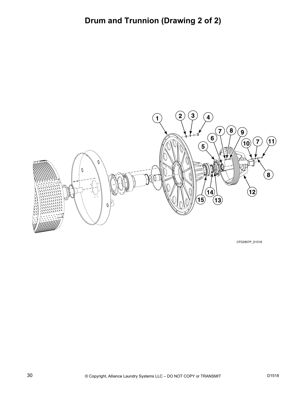 Drum and Trunnion (Drawing 2 of 2)